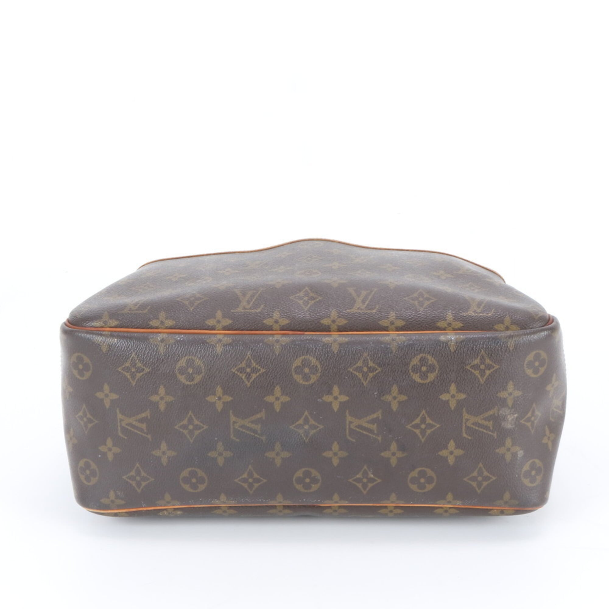 Louis Vuitton Monogram Brown Leather Coated Canvas Handbag Tote Bag (Pre-Owned)