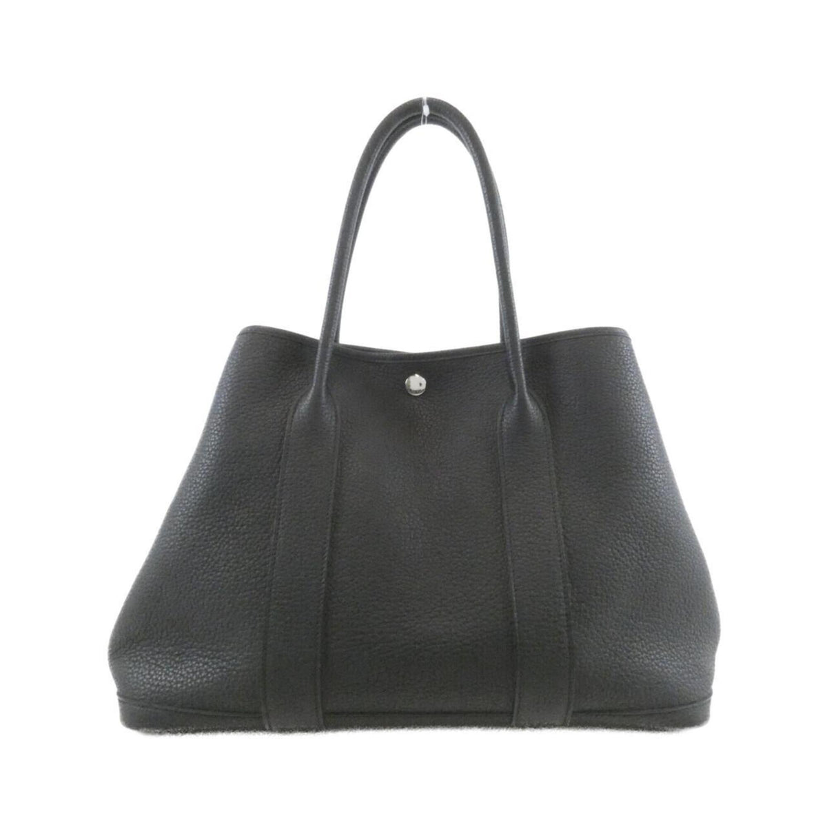 Hermes Garden Black Negonda Leather Handbag (Pre-Owned)