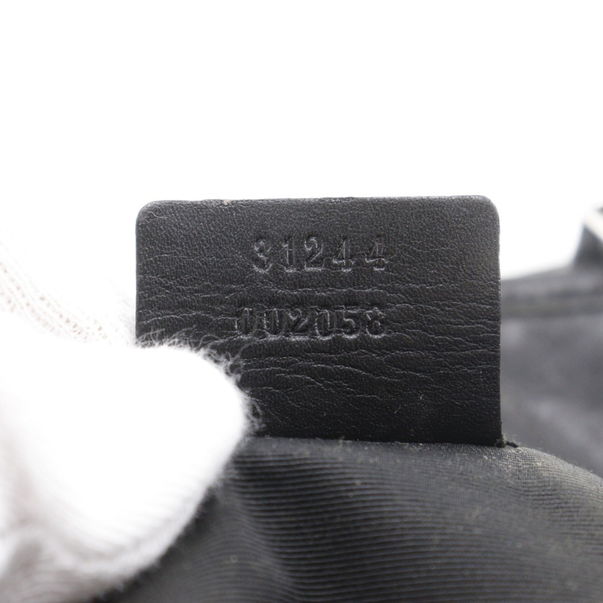 Gucci Black Denim Handbag Tote Bag (Pre-Owned)
