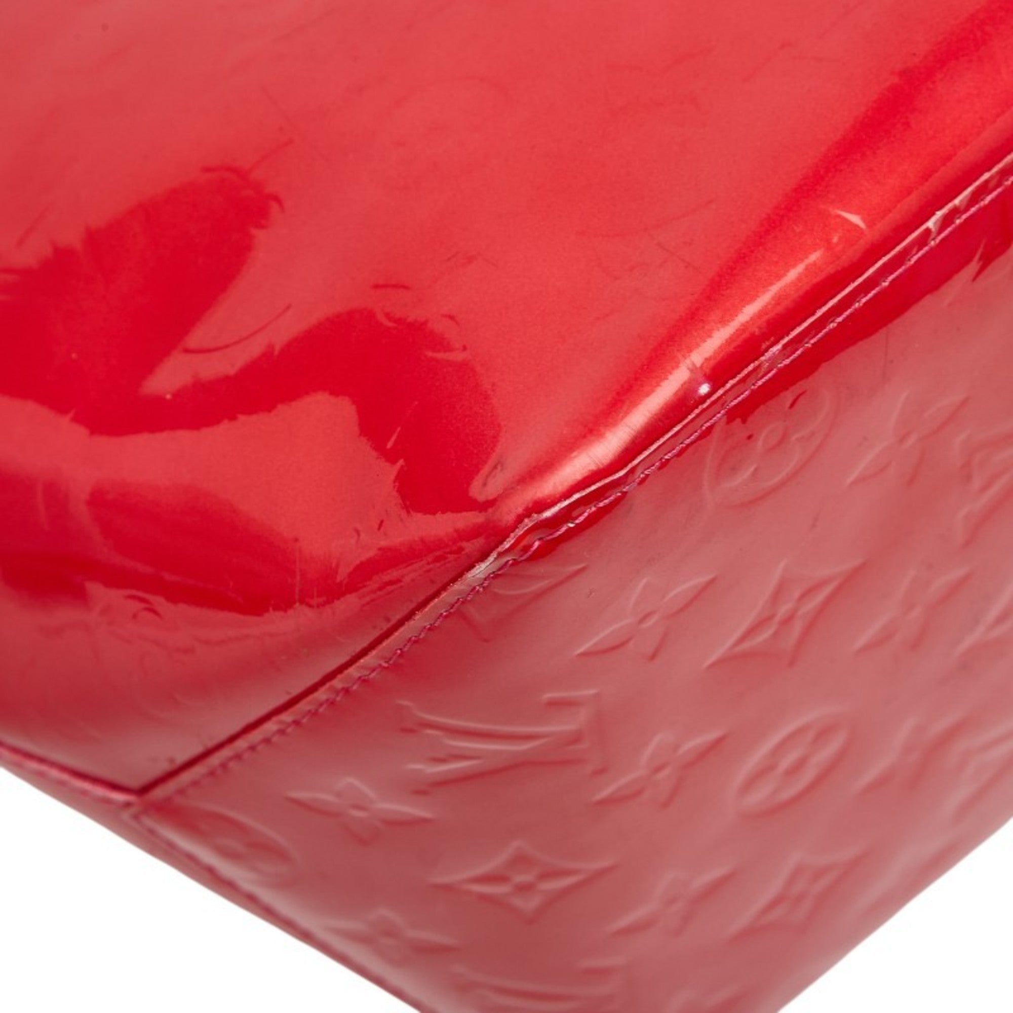 Louis Vuitton Monogram Vernis Rose Pop Patent Leather Handbag (Pre-Owned)