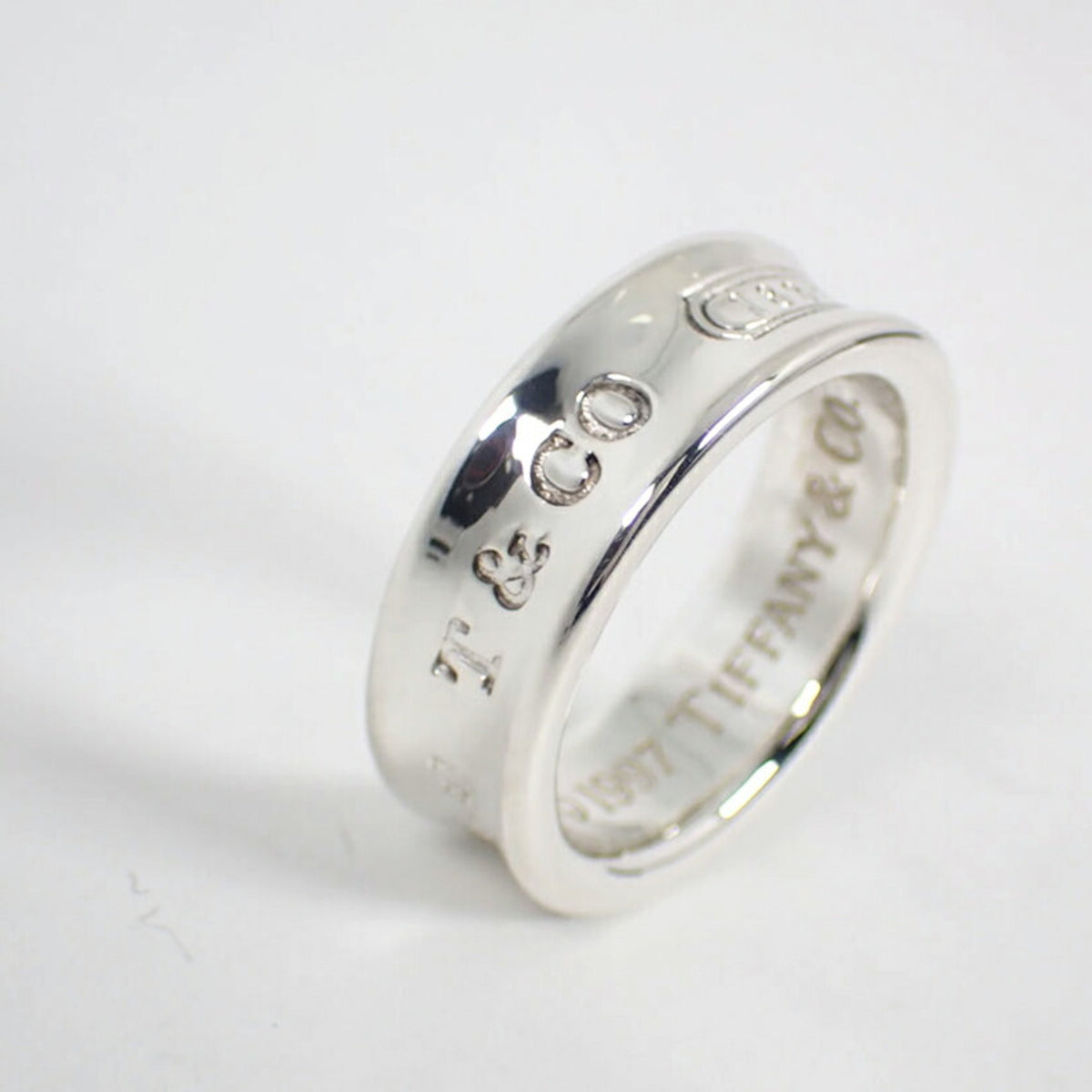 Tiffany Sterling Silver 925 Band Ring (Pre-Owned)