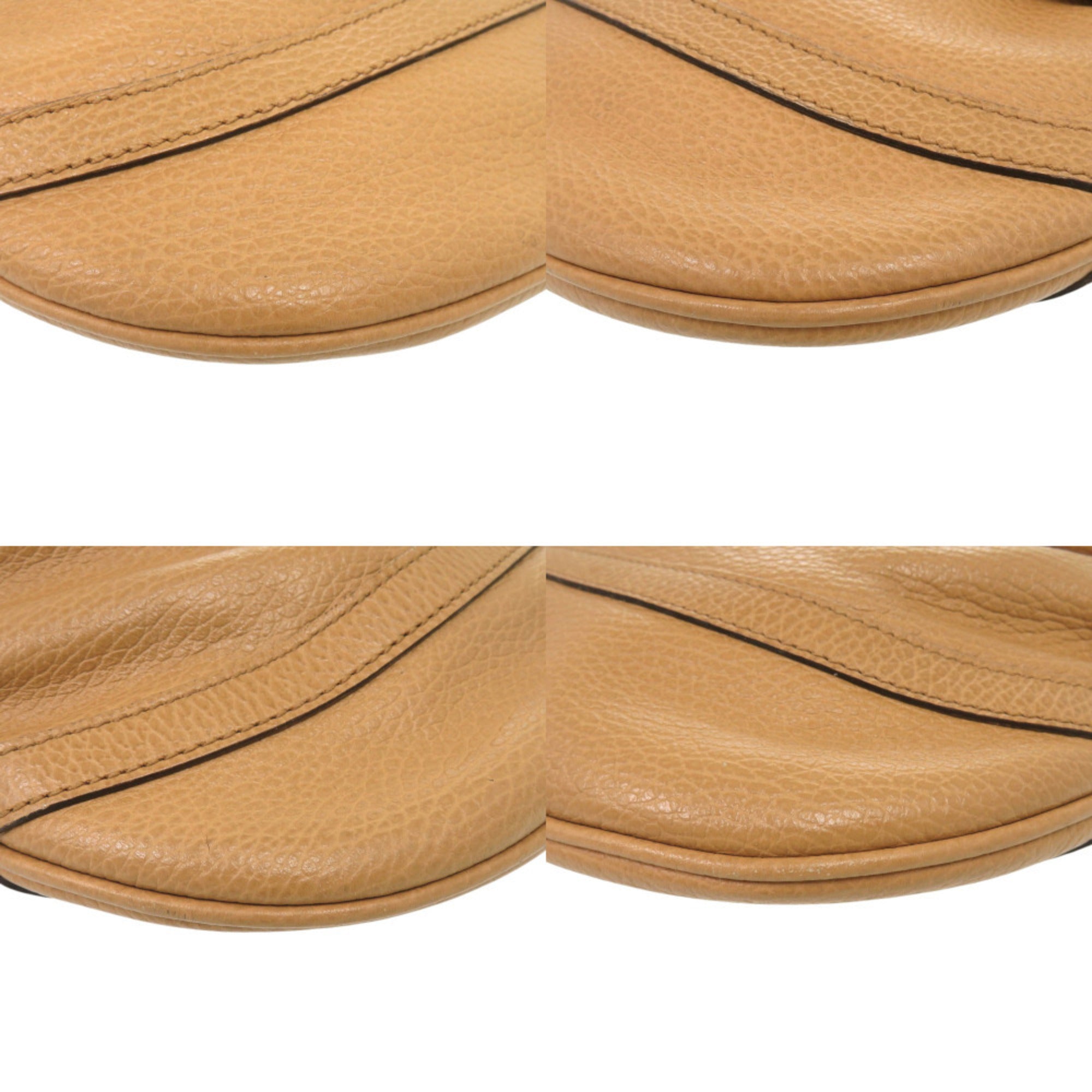 Gucci Brown Camel Leather Shoulder Bag (Pre-Owned)