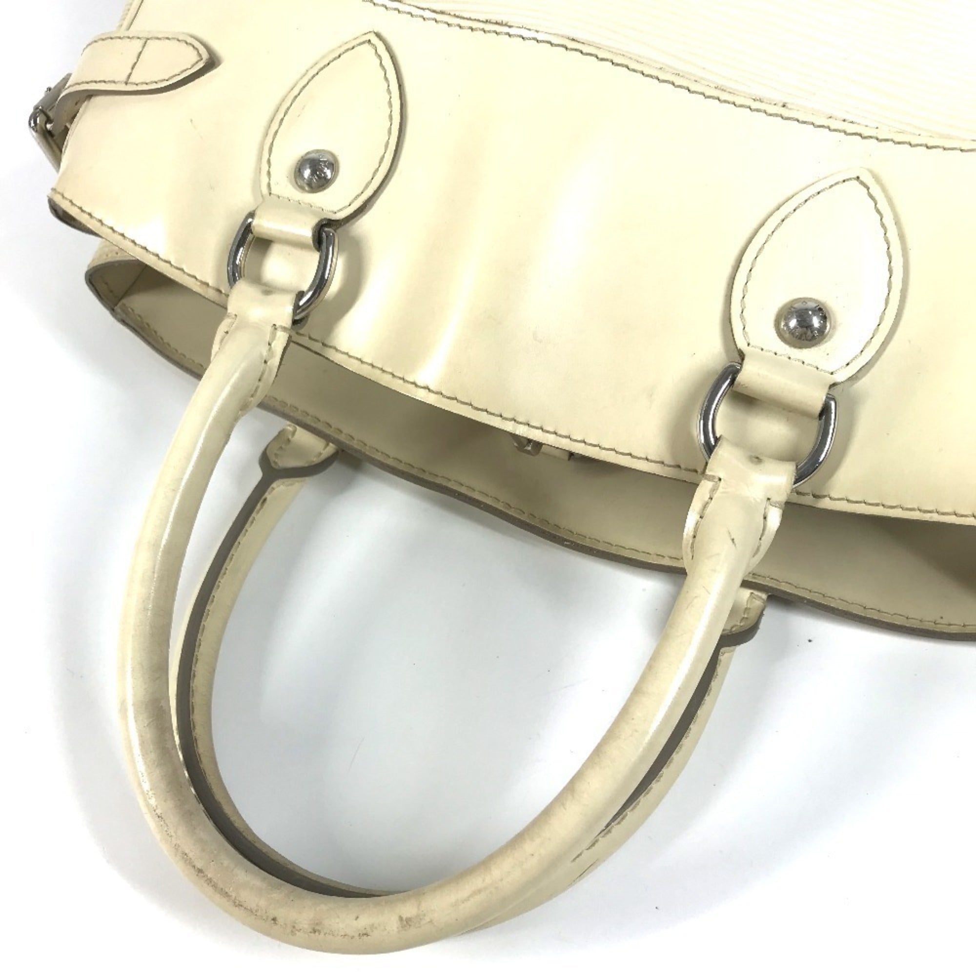 Louis Vuitton Lv Off White White Epi Leather Handbag Tote Bag (Pre-Owned)