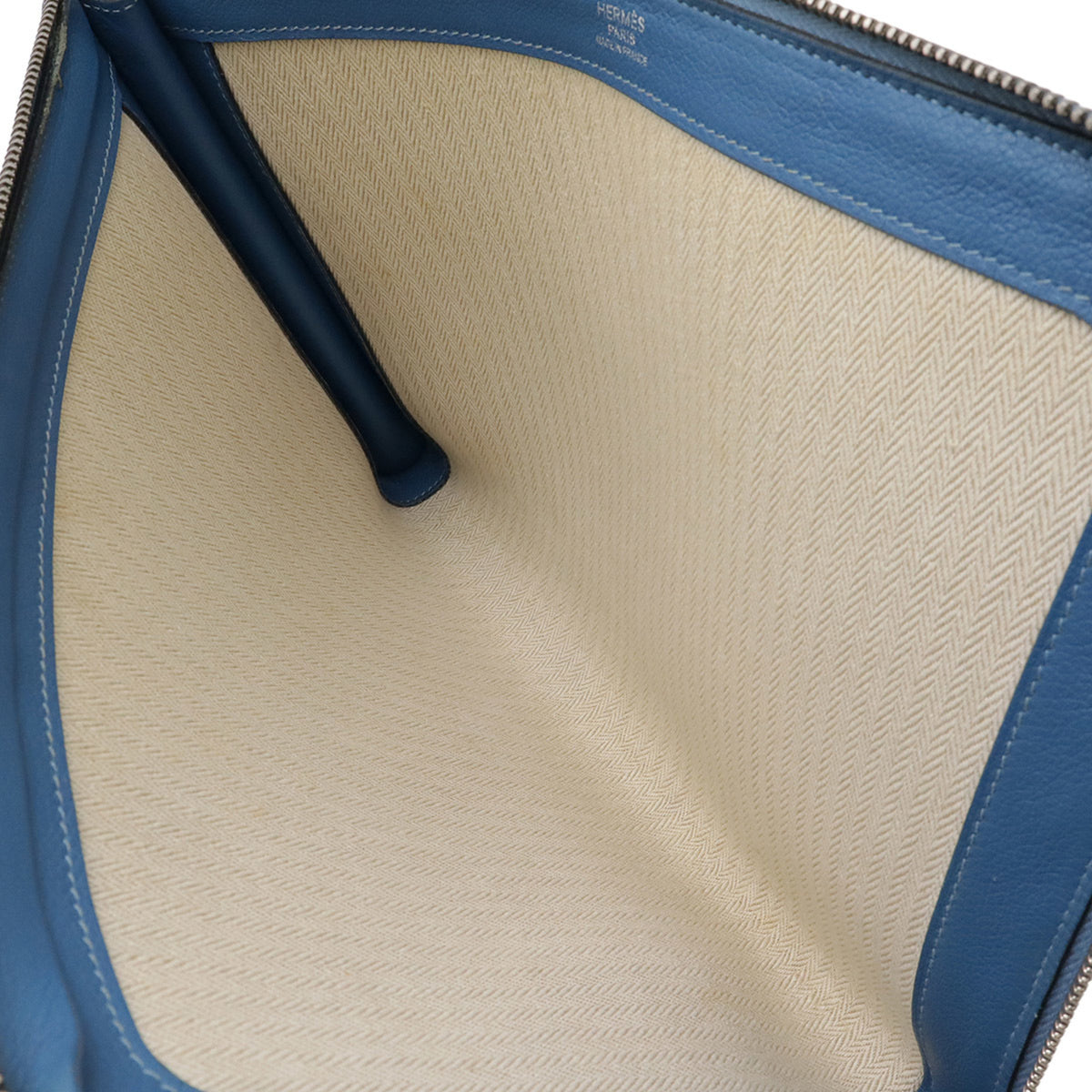 Hermes Blue Leather Clutch Bag (Pre-Owned)