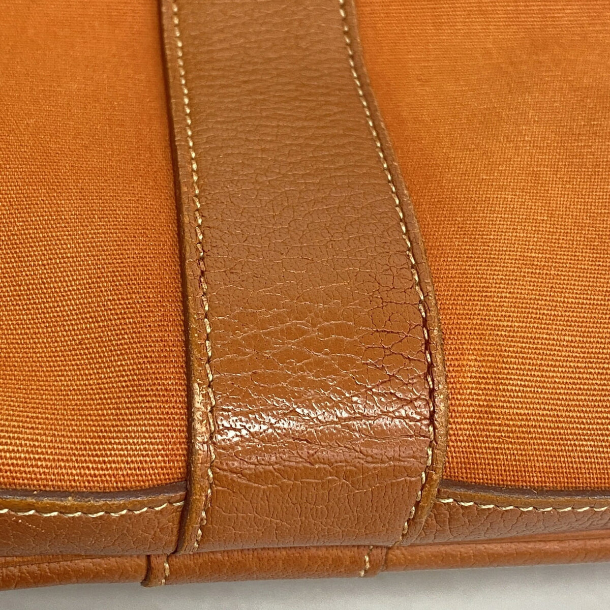 Hermes Orange Toile Officier Tote Bag (Pre-Owned)