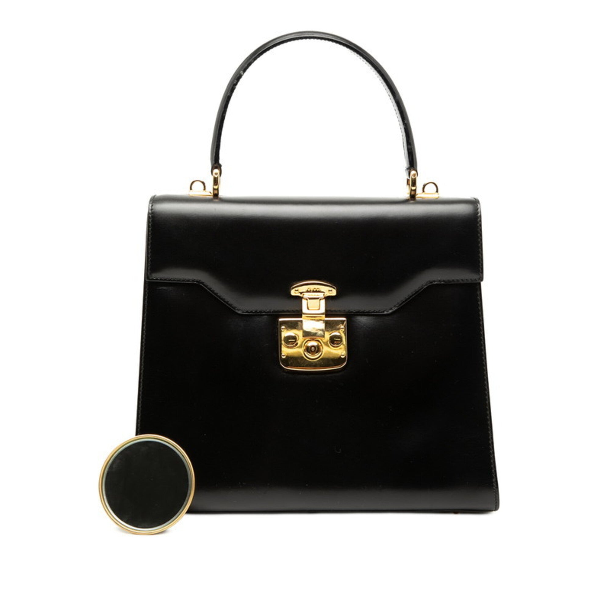 Gucci Black Leather Handbag (Pre-Owned)