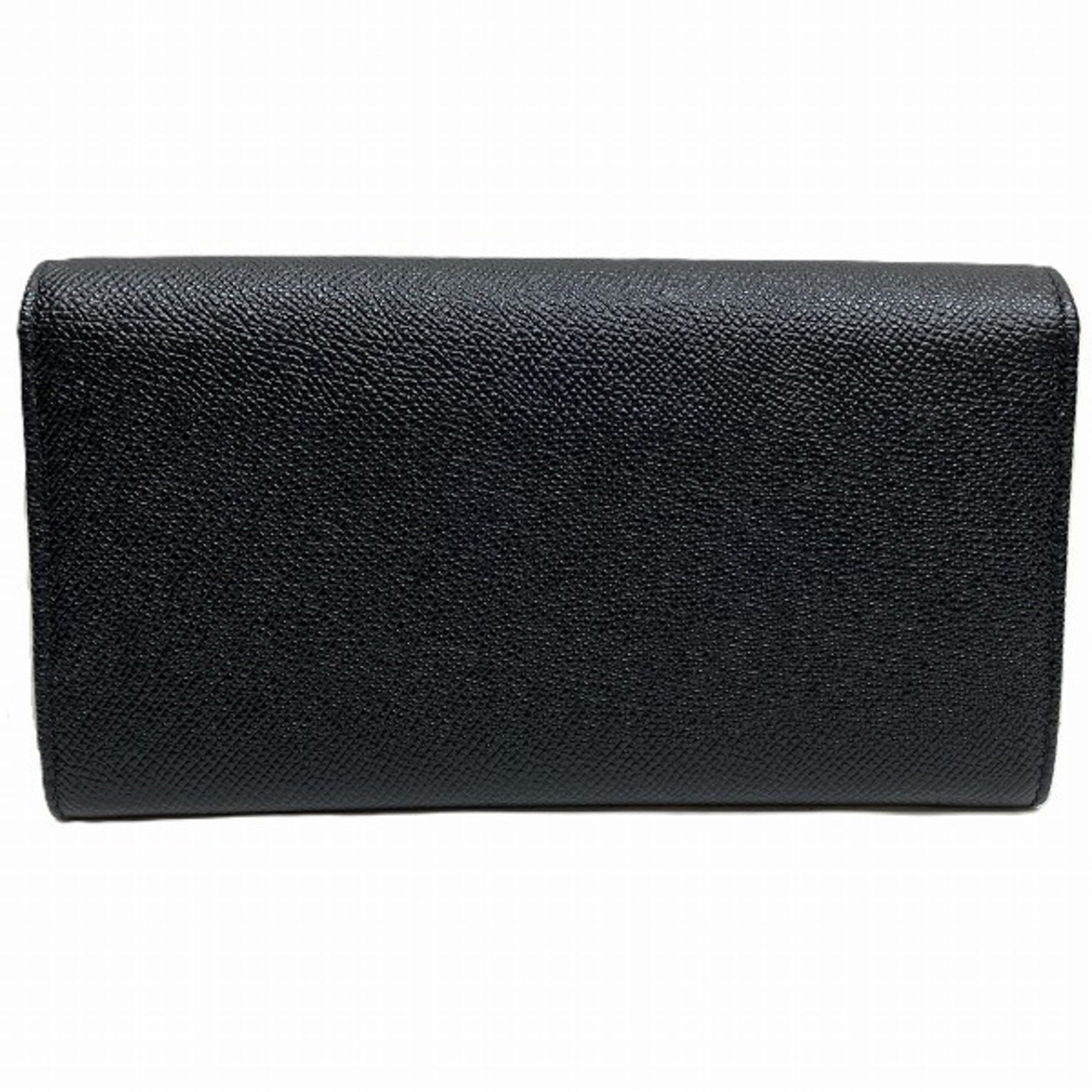 Bvlgari Black Leather Coin Purse/Coin Case (Pre-Owned)