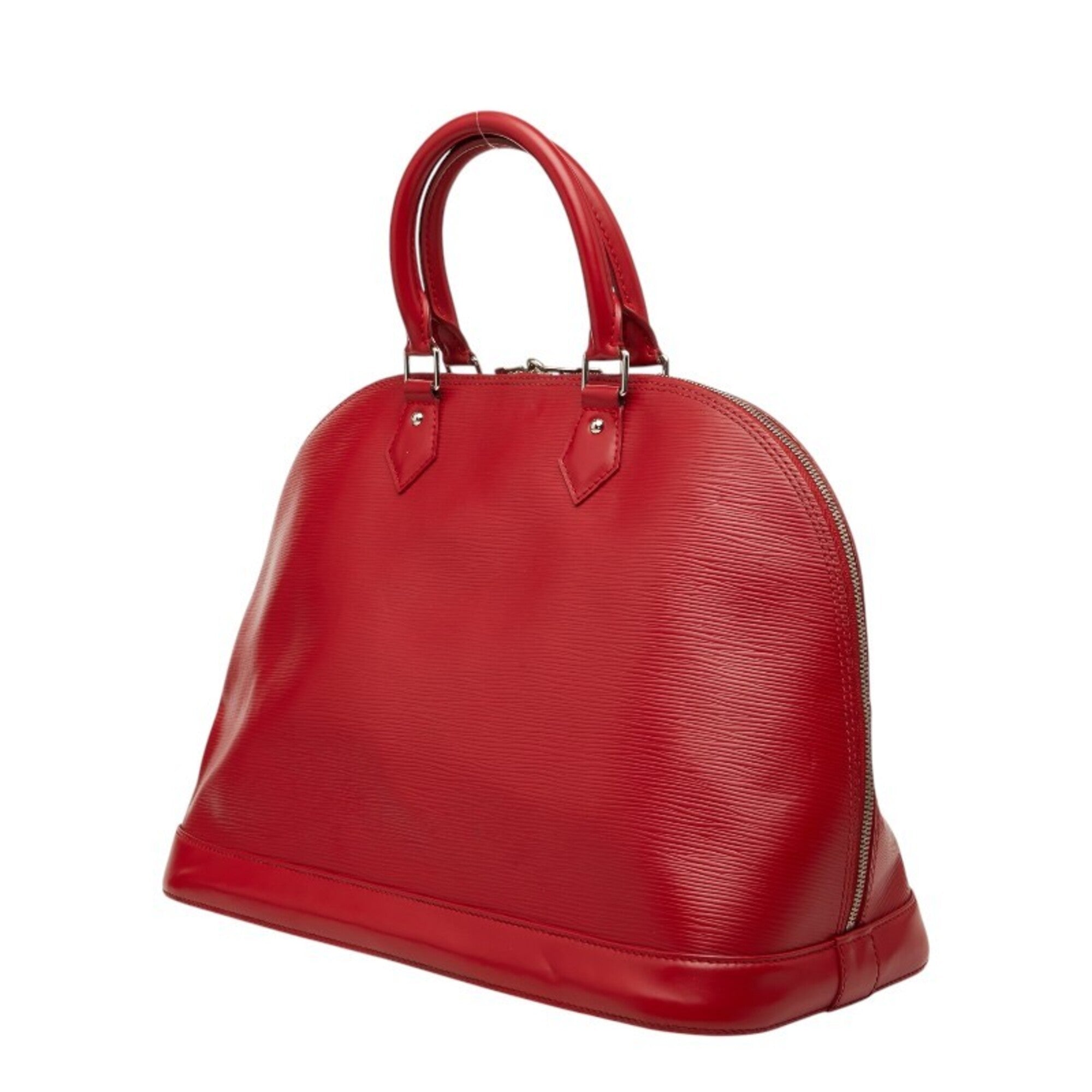 Louis Vuitton Carmine Red Color Leather Handbag (Pre-Owned)