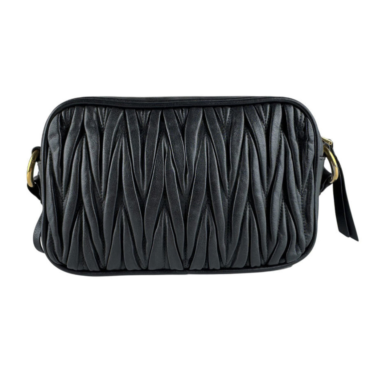 Miu Miu Black Leather Shoulder Bag (Pre-Owned)
