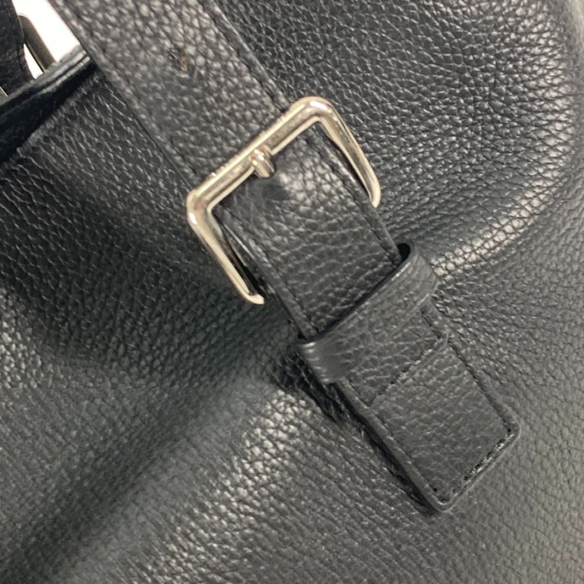 Louis Vuitton Black Noir Leather Shoulder Bag Tote Bag (Pre-Owned)