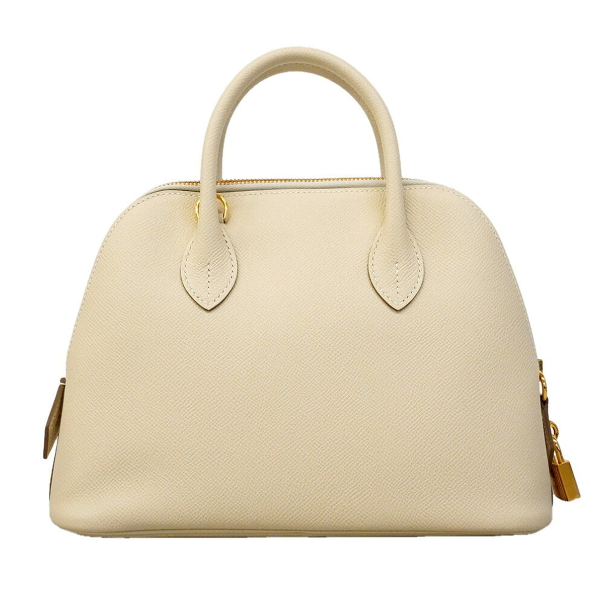 Hermes White Leather Handbag (Pre-Owned)