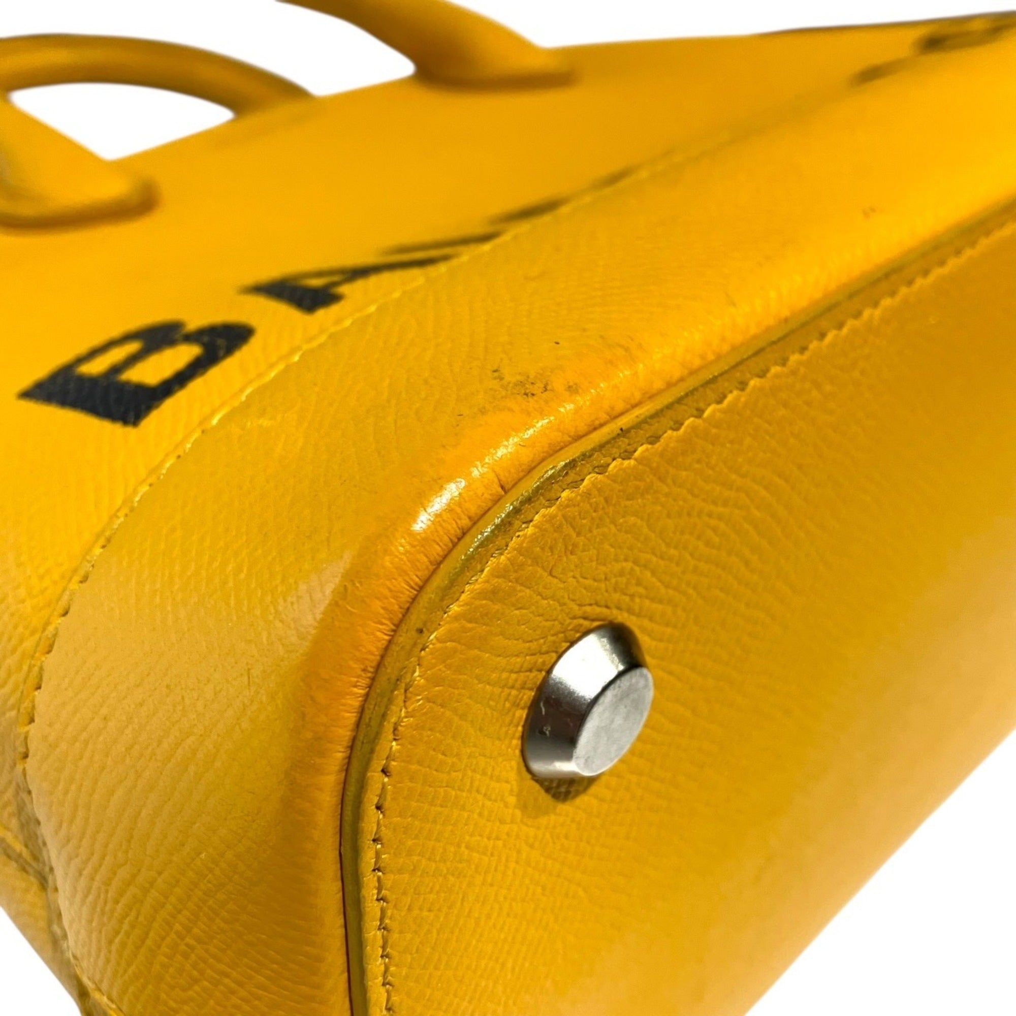 Balenciaga Yellow Leather Handbag (Pre-Owned)