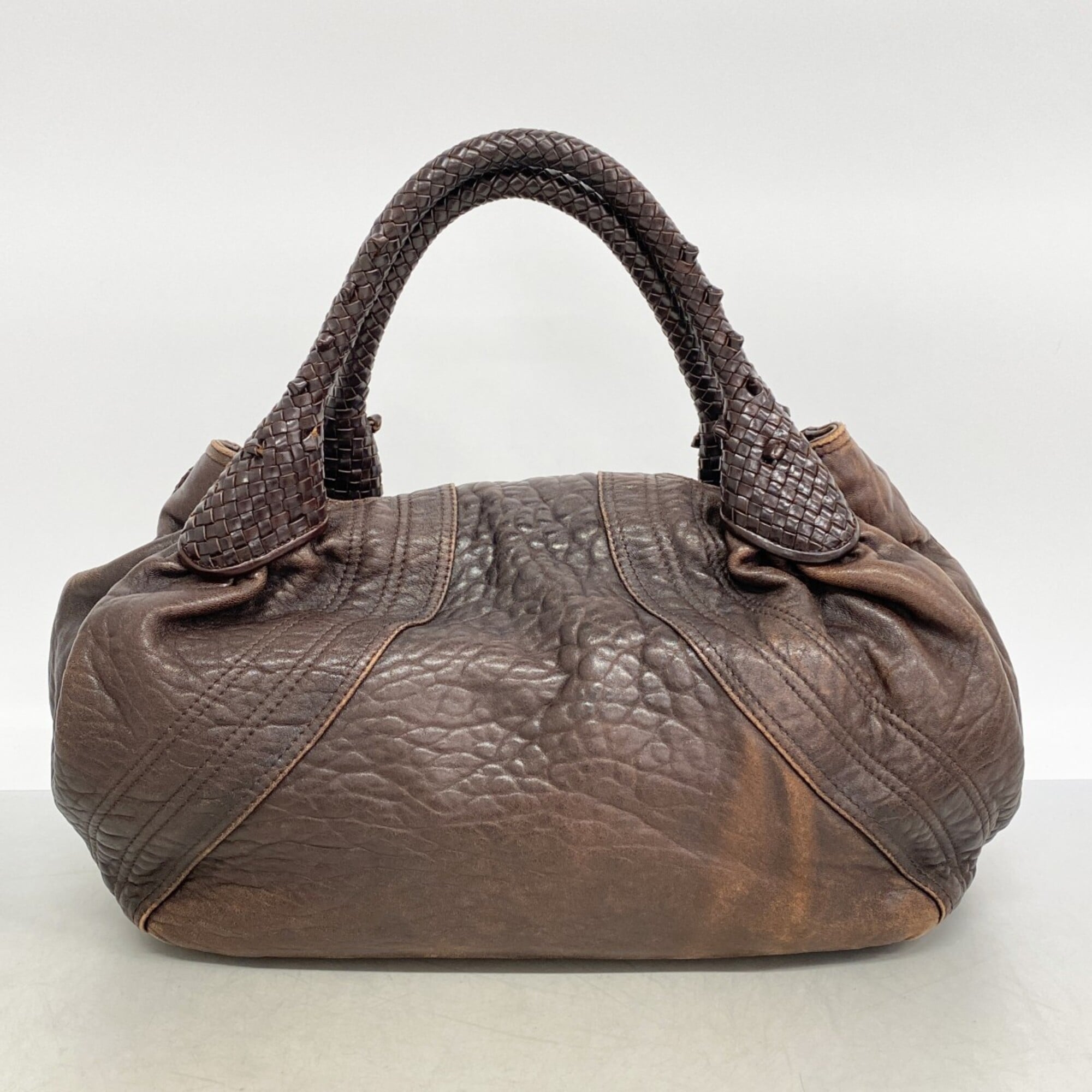 Fendi Brown Leather Handbag (Pre-Owned)