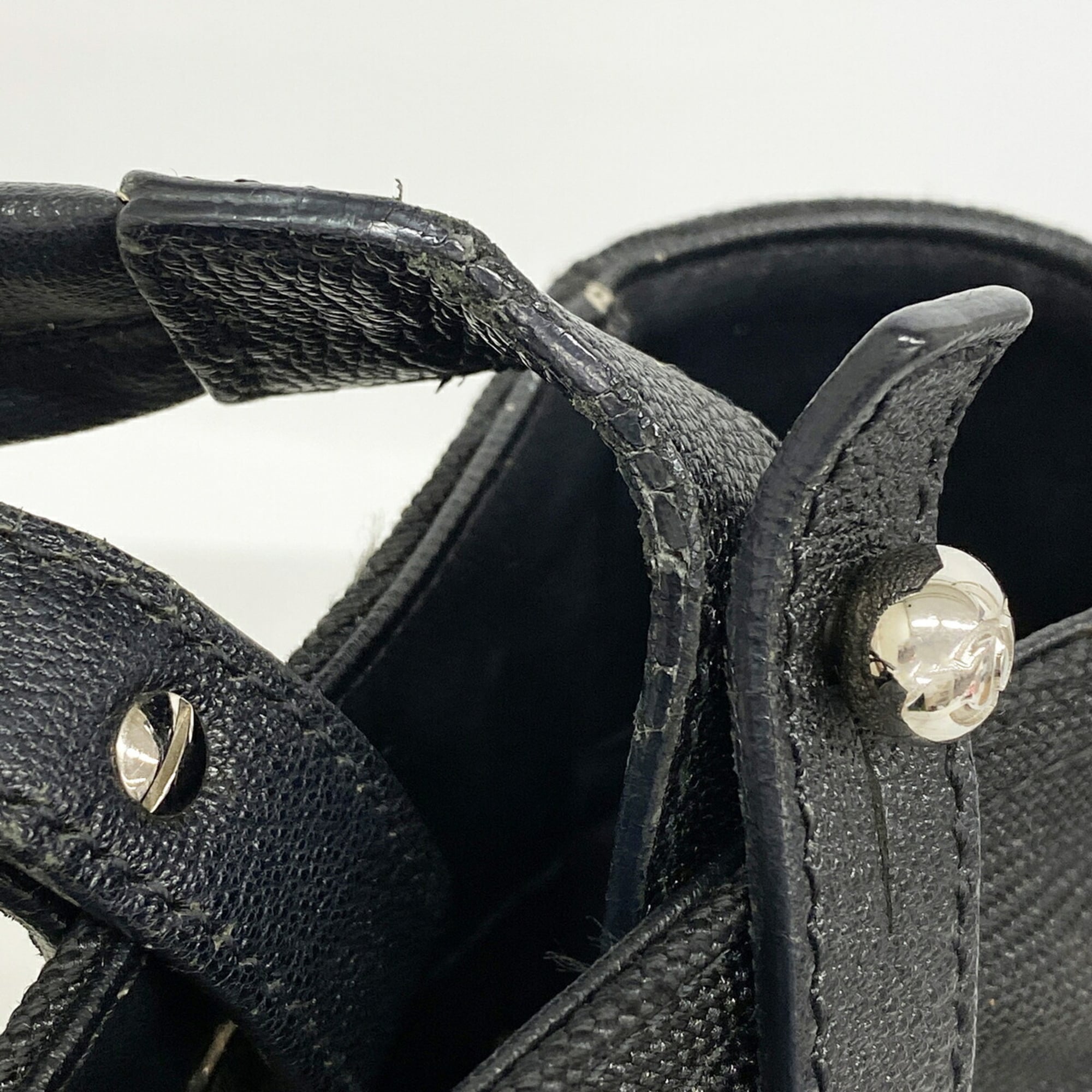 Chanel Black Canvas Tote Bag (Pre-Owned)