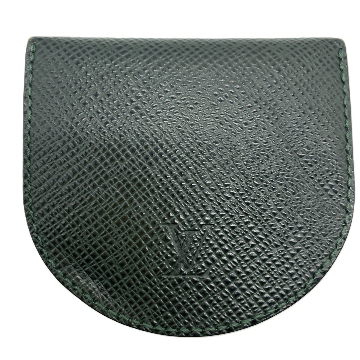 Louis Vuitton Taiga Dark Green Taiga Leather Coin Purse/Coin Case (Pre-Owned)