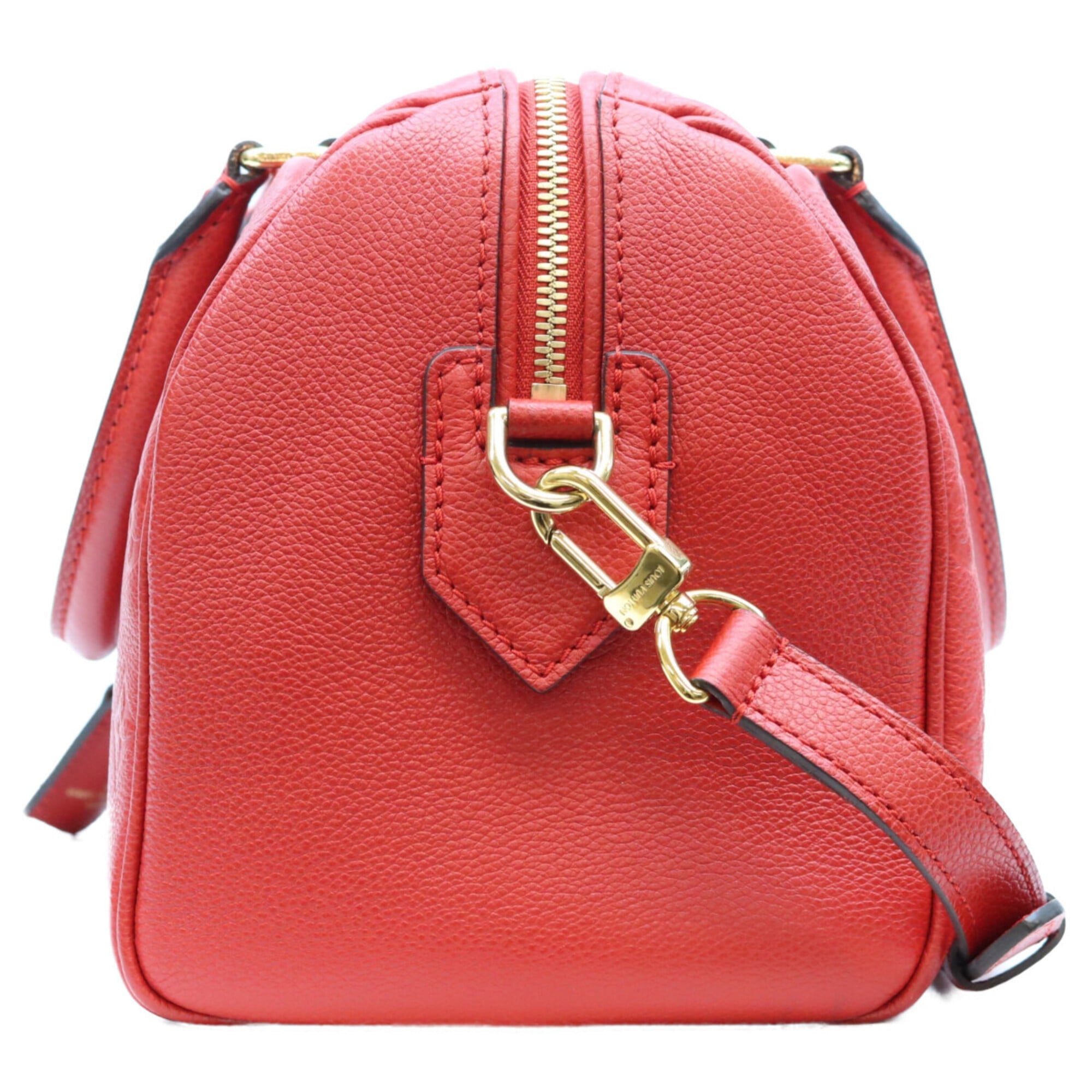 Louis Vuitton Red Color Monogram Empreinte Boston Bag Shoulder Bag (Pre-Owned)