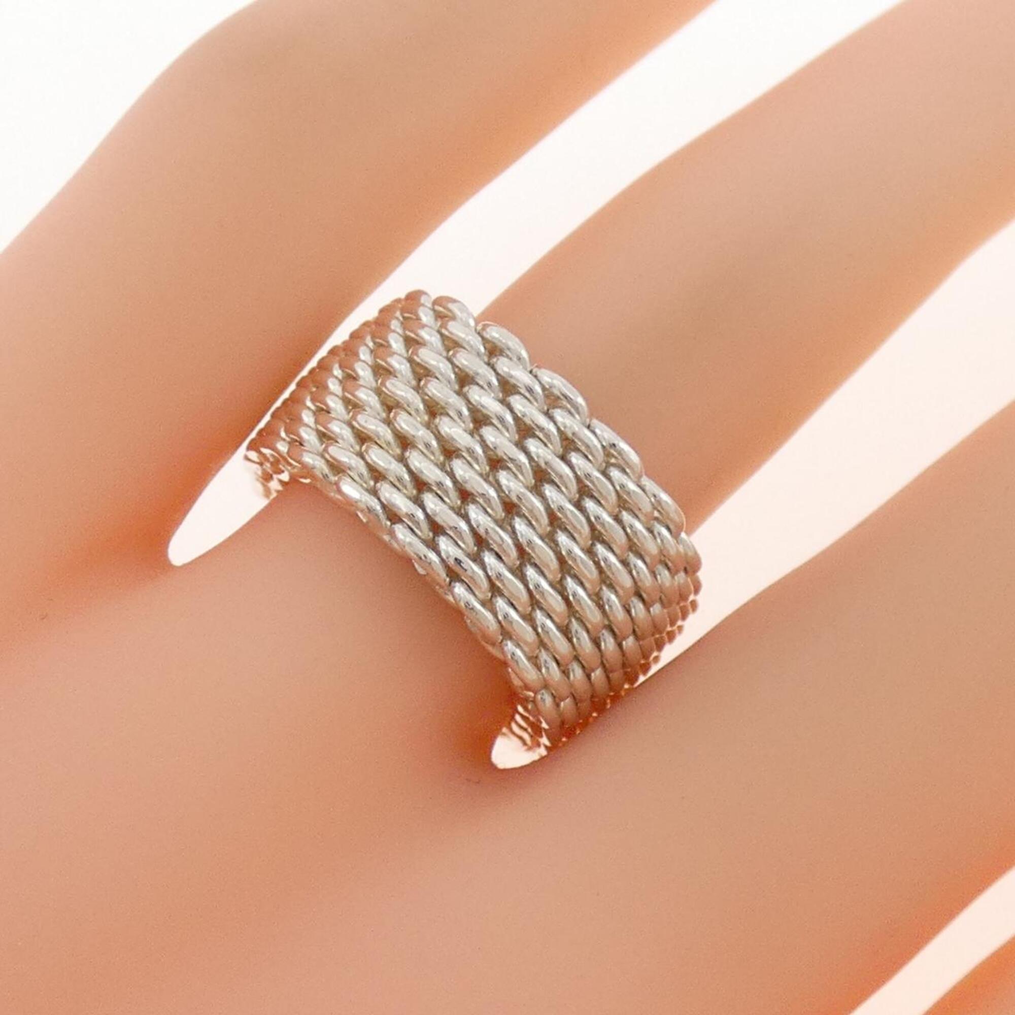 Tiffany Silver Silver 925 Band Ring (Pre-Owned)