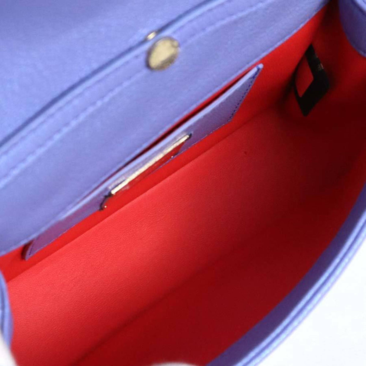 Bvlgari Metallic Purple Leather Shoulder Bag (Pre-Owned)