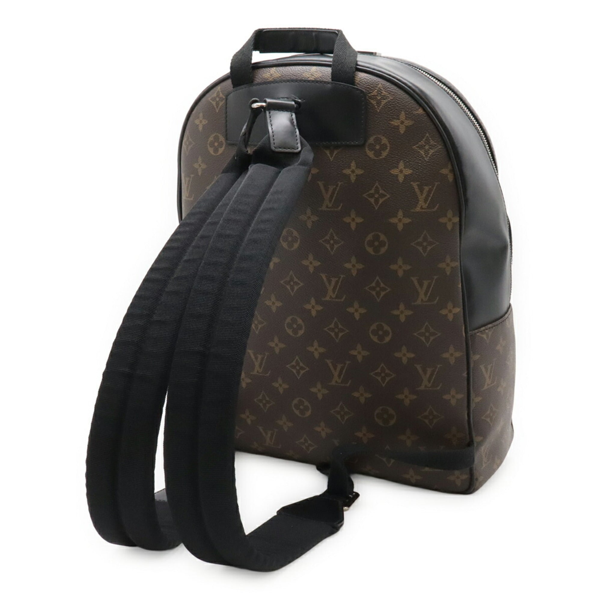 Louis Vuitton 2004 Spring Summer Collection Black Brown Monogram Canvas Backpack Shoulder Bag (Pre-Owned)