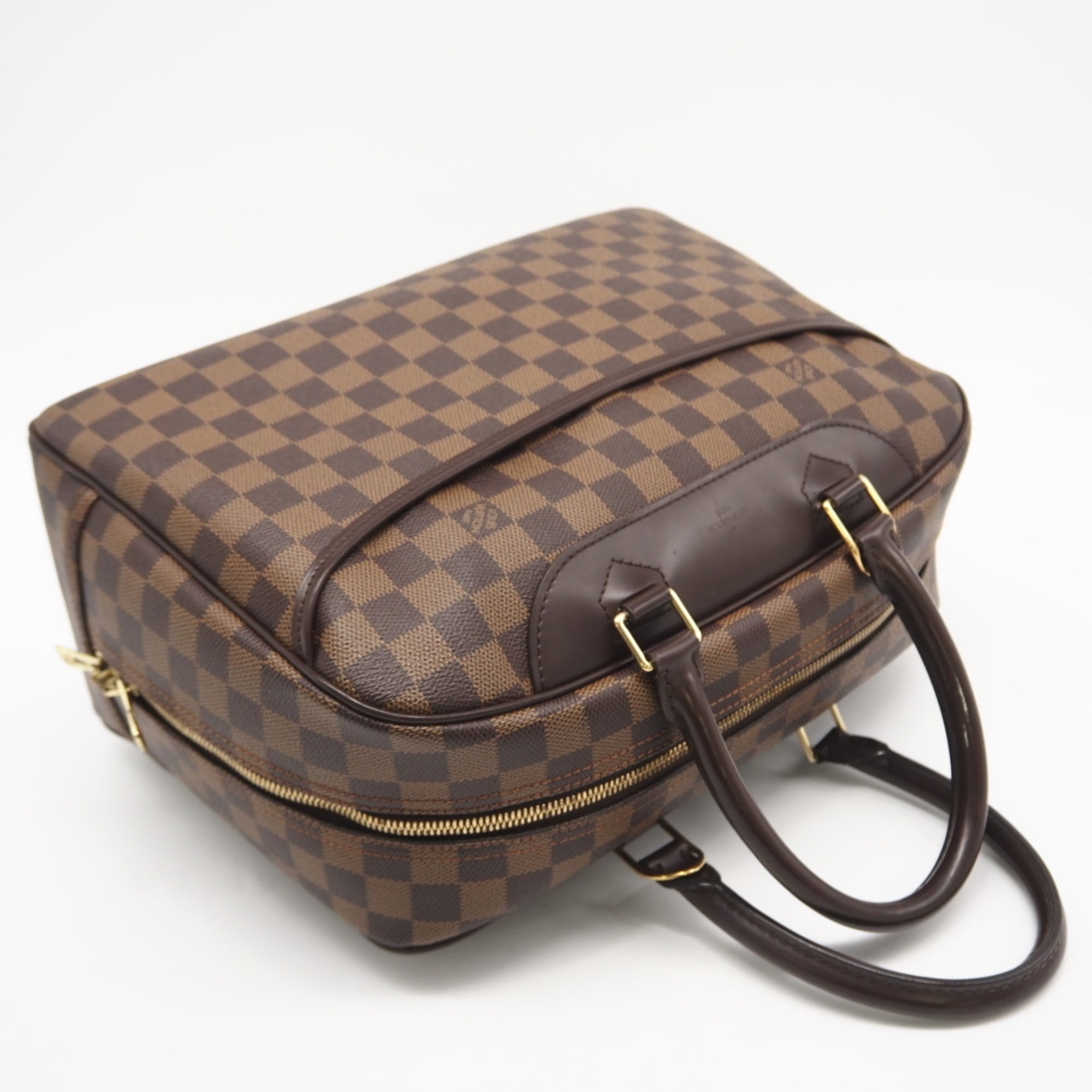 Louis Vuitton Brown Damier Canvas Ebene Coated Canvas Leather Handbag (Pre-Owned)
