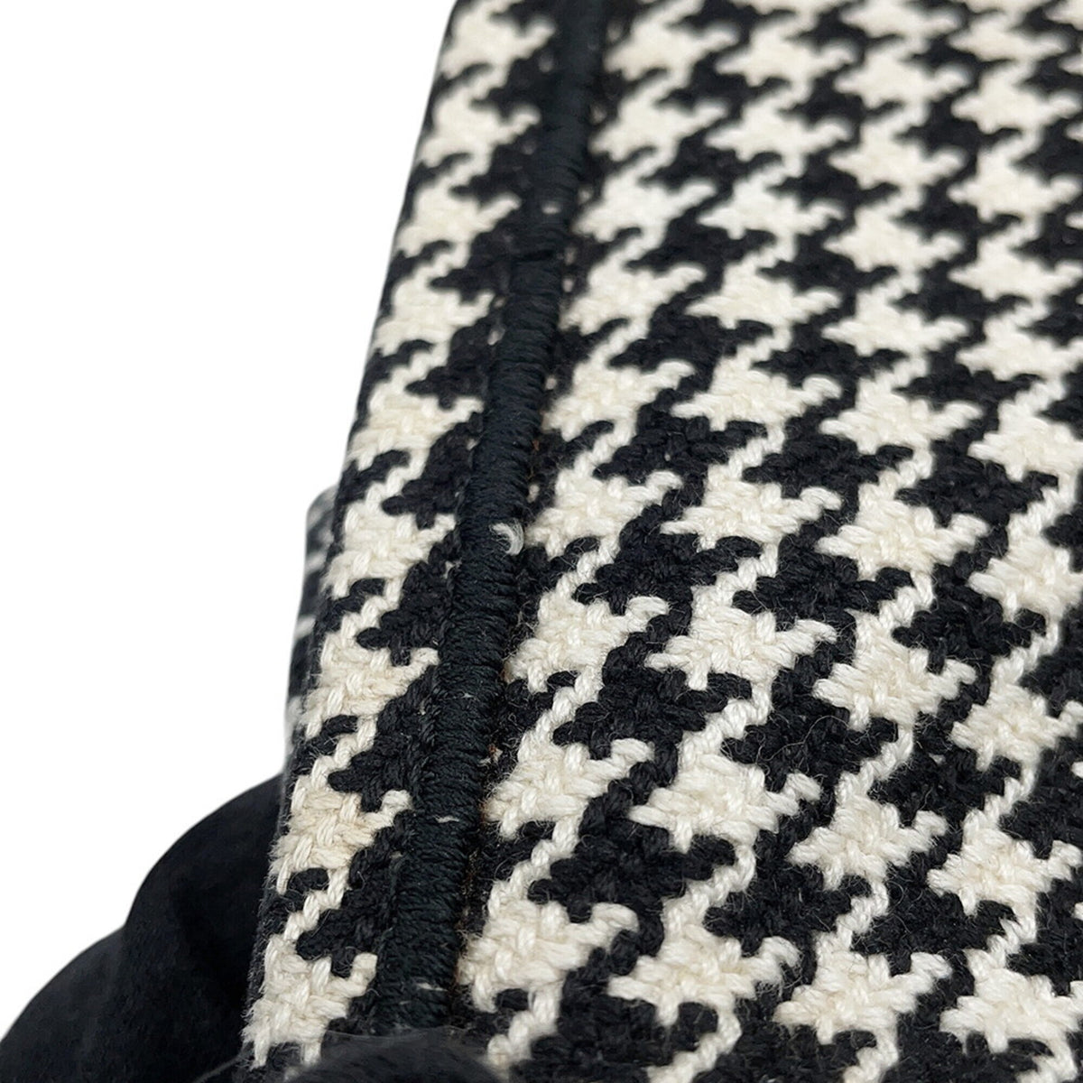Christian Dior Black White Canvas Handbag Tote Bag (Pre-Owned)