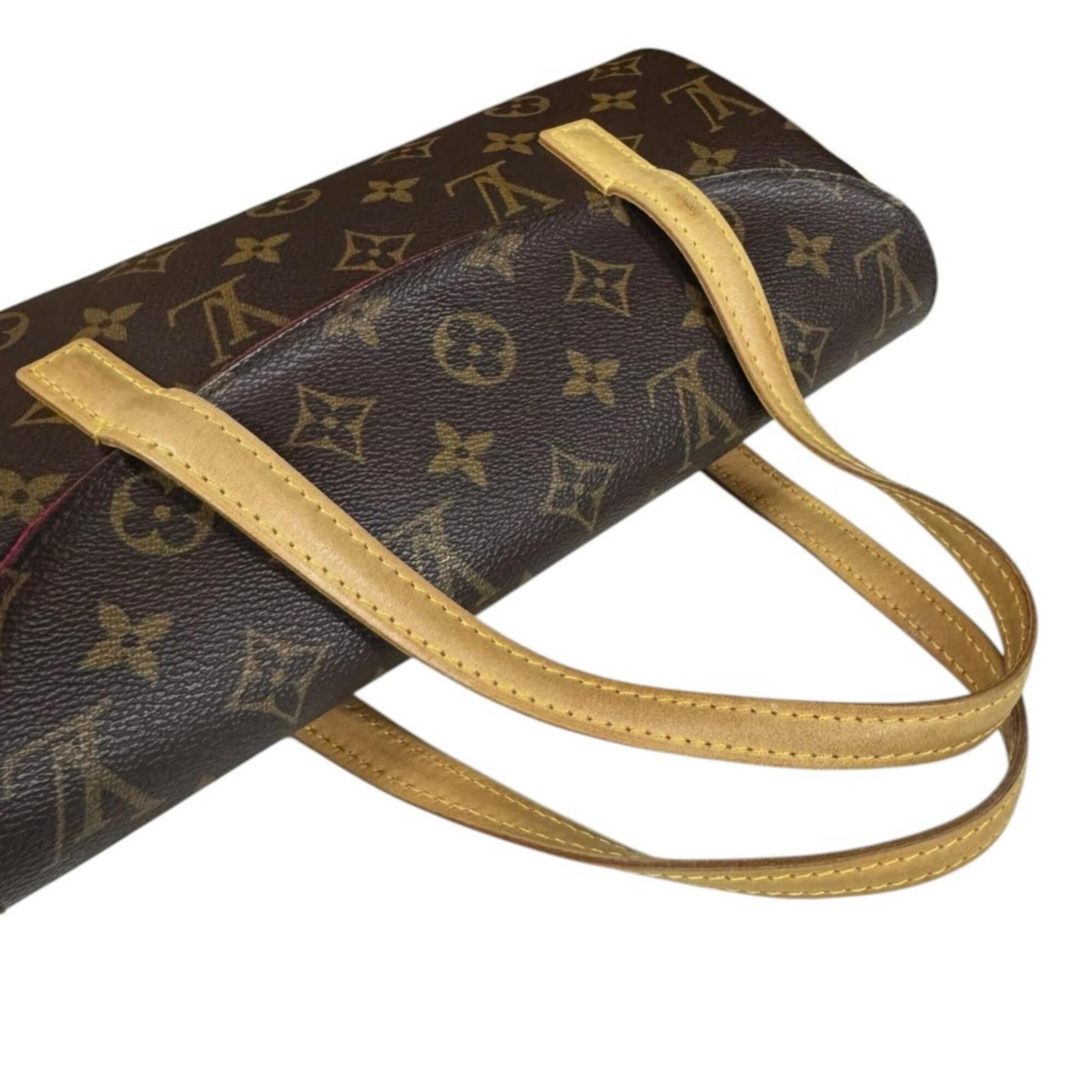 Louis Vuitton Brown Monogram Canvas Handbag (Pre-Owned)