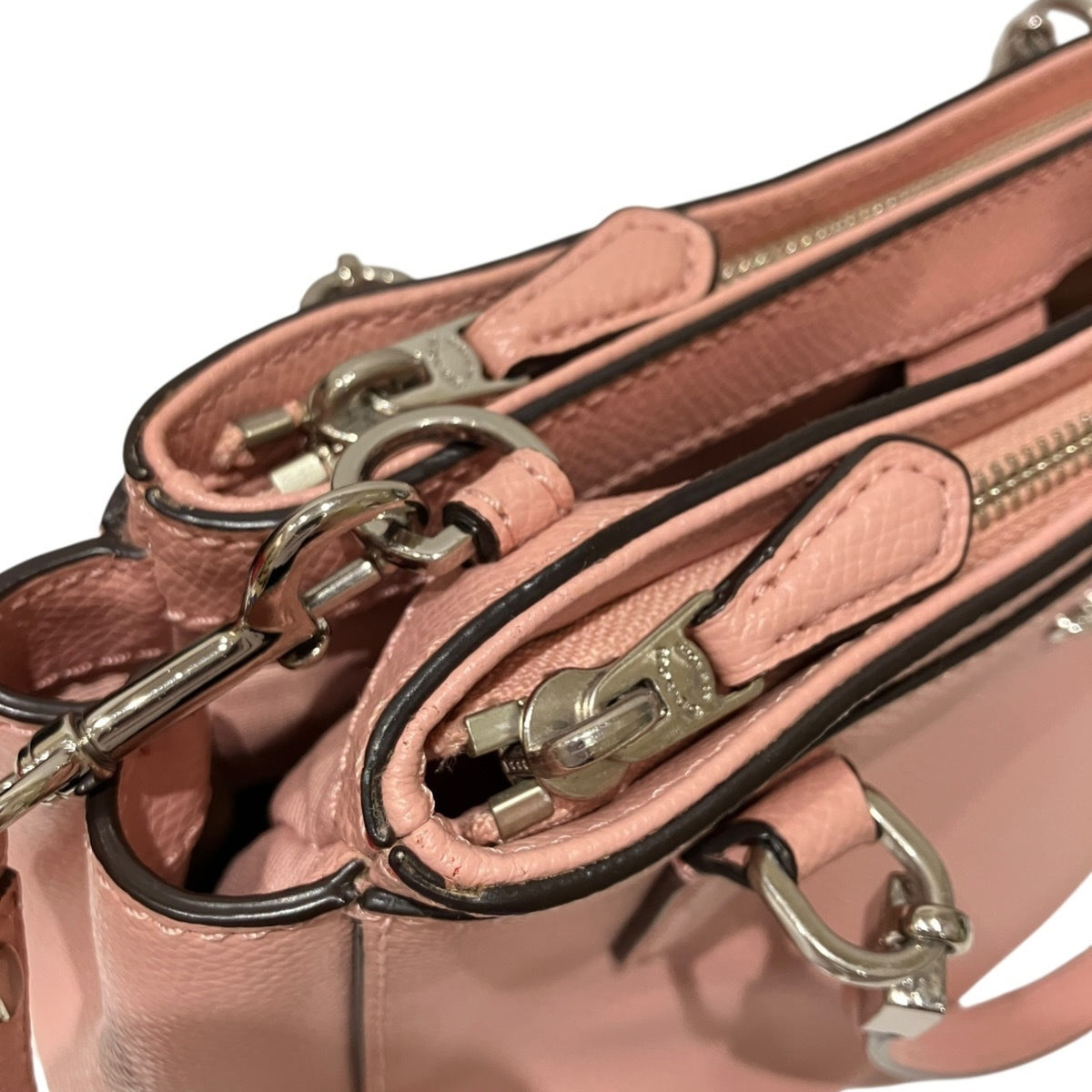 Coach Pink Leather Handbag (Pre-Owned)