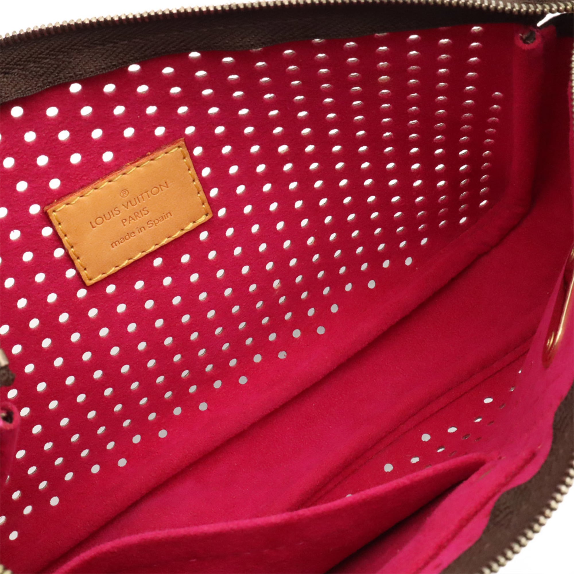 Louis Vuitton Fuchsia Monogram Monogram Perforated Handbag Pochette Pouch (Pre-Owned)