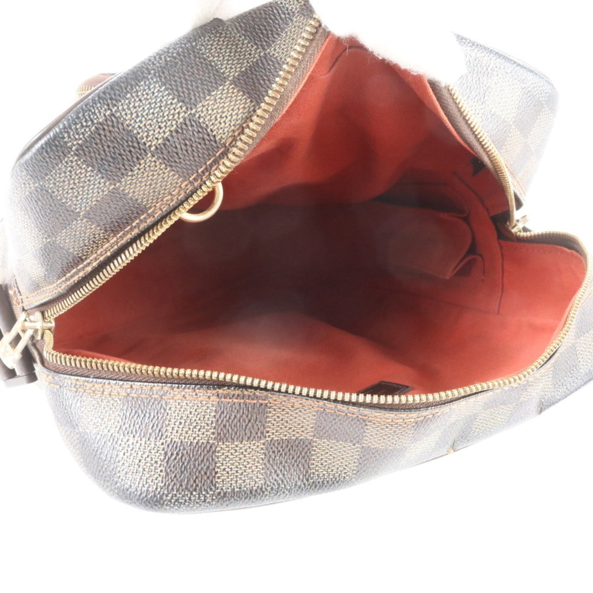 Louis Vuitton Ebene Leather Coated Canvas Messenger Bag Shoulder Bag (Pre-Owned)