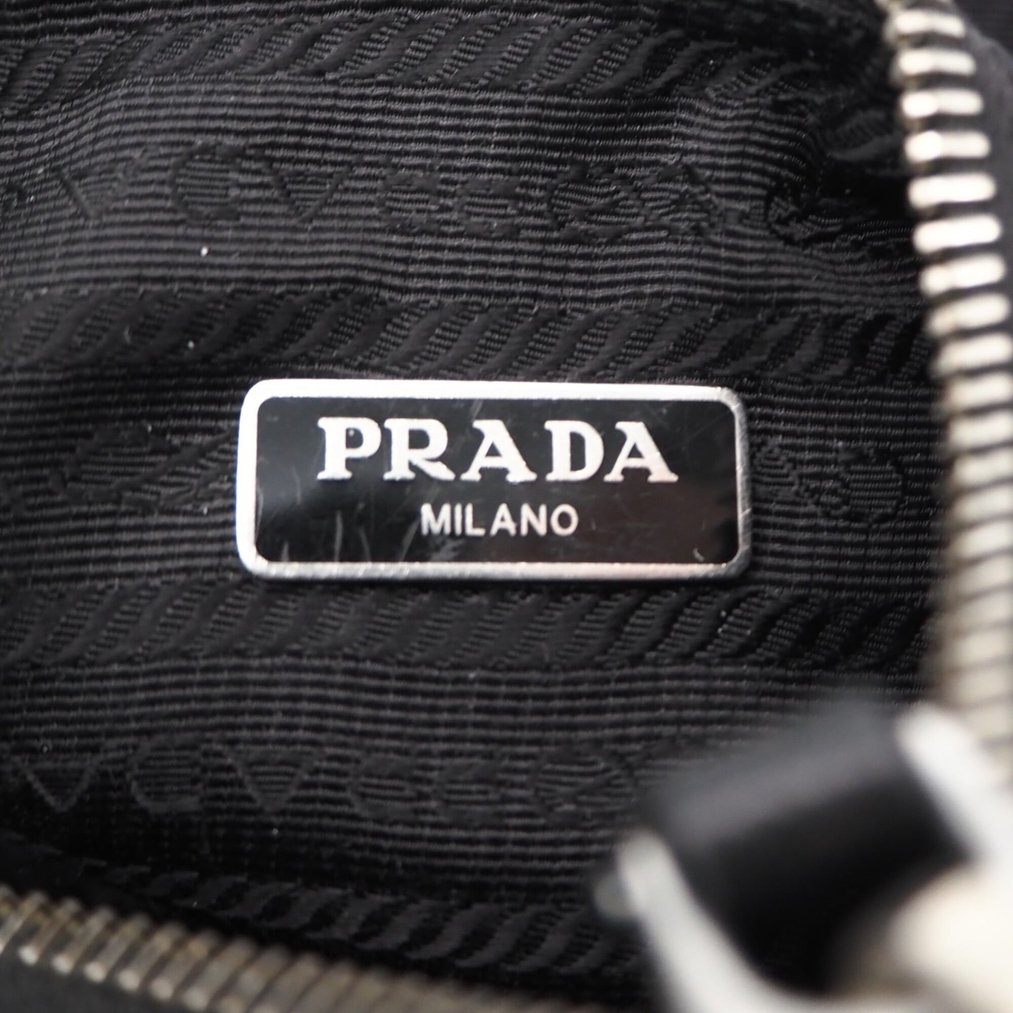 Prada Black Nylon Pouch Shoulder Bag (Pre-Owned)