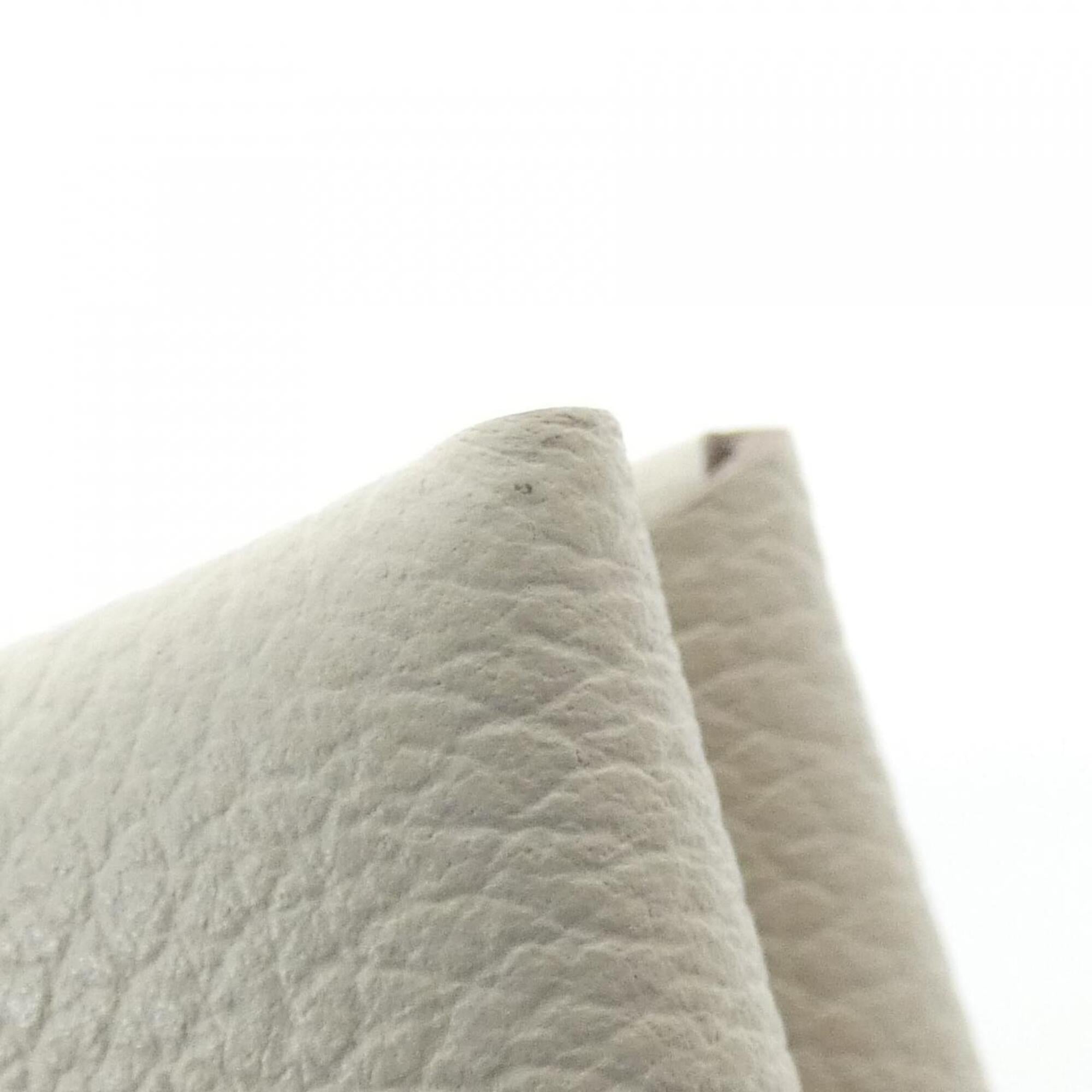 Hermes White Evercalf Leather Coin Purse/Coin Case (Pre-Owned)
