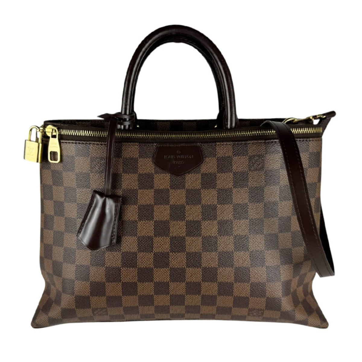 Louis Vuitton Brown Damier Canvas Damier Canvas Handbag Shoulder Bag (Pre-Owned)