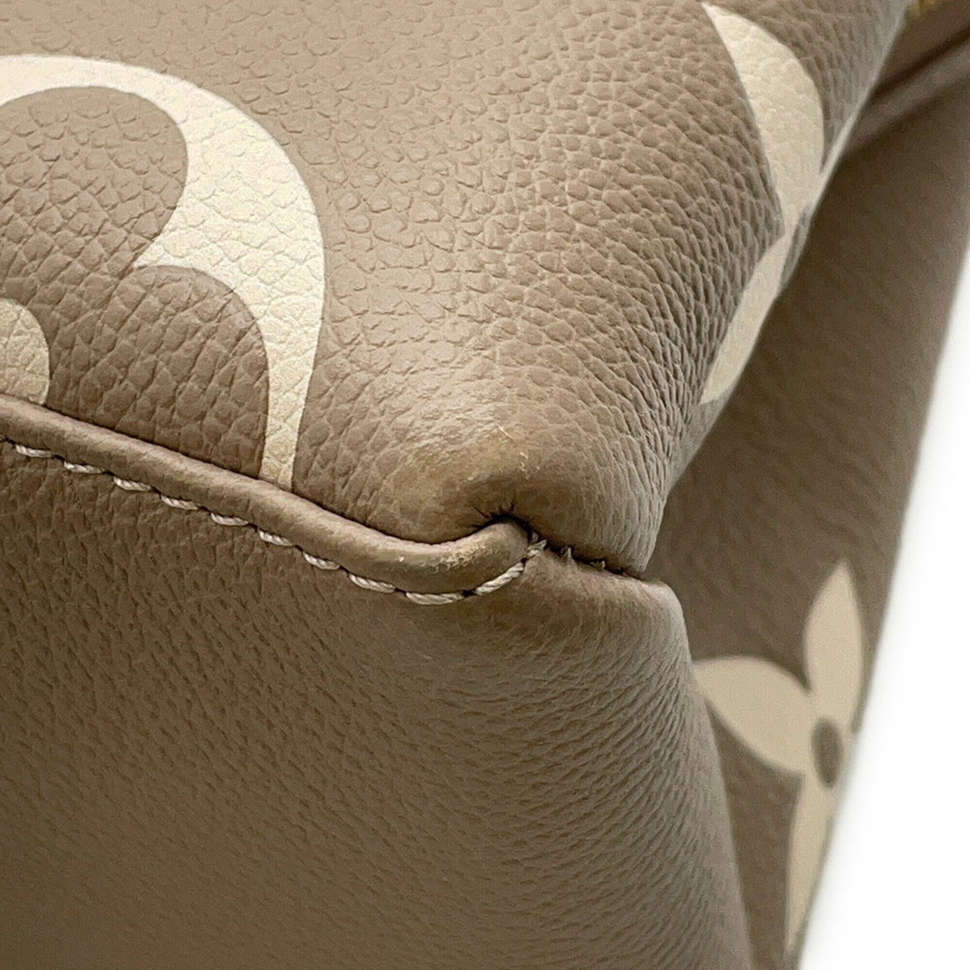 Louis Vuitton Cream Tourterelle Monogram Empreinte Handbag Shoulder Bag (Pre-Owned)