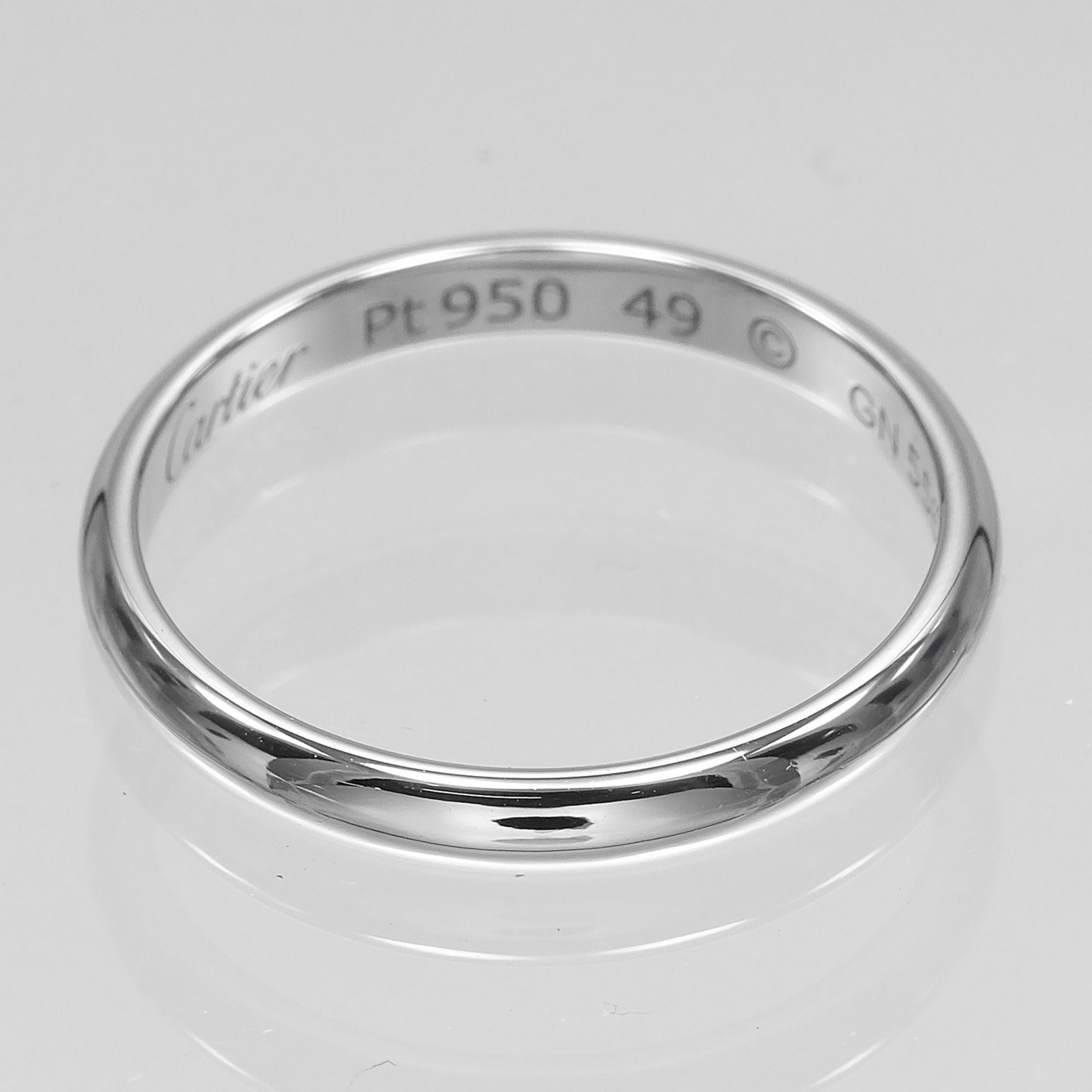 Cartier Platinum 950 Band Ring (Pre-Owned)