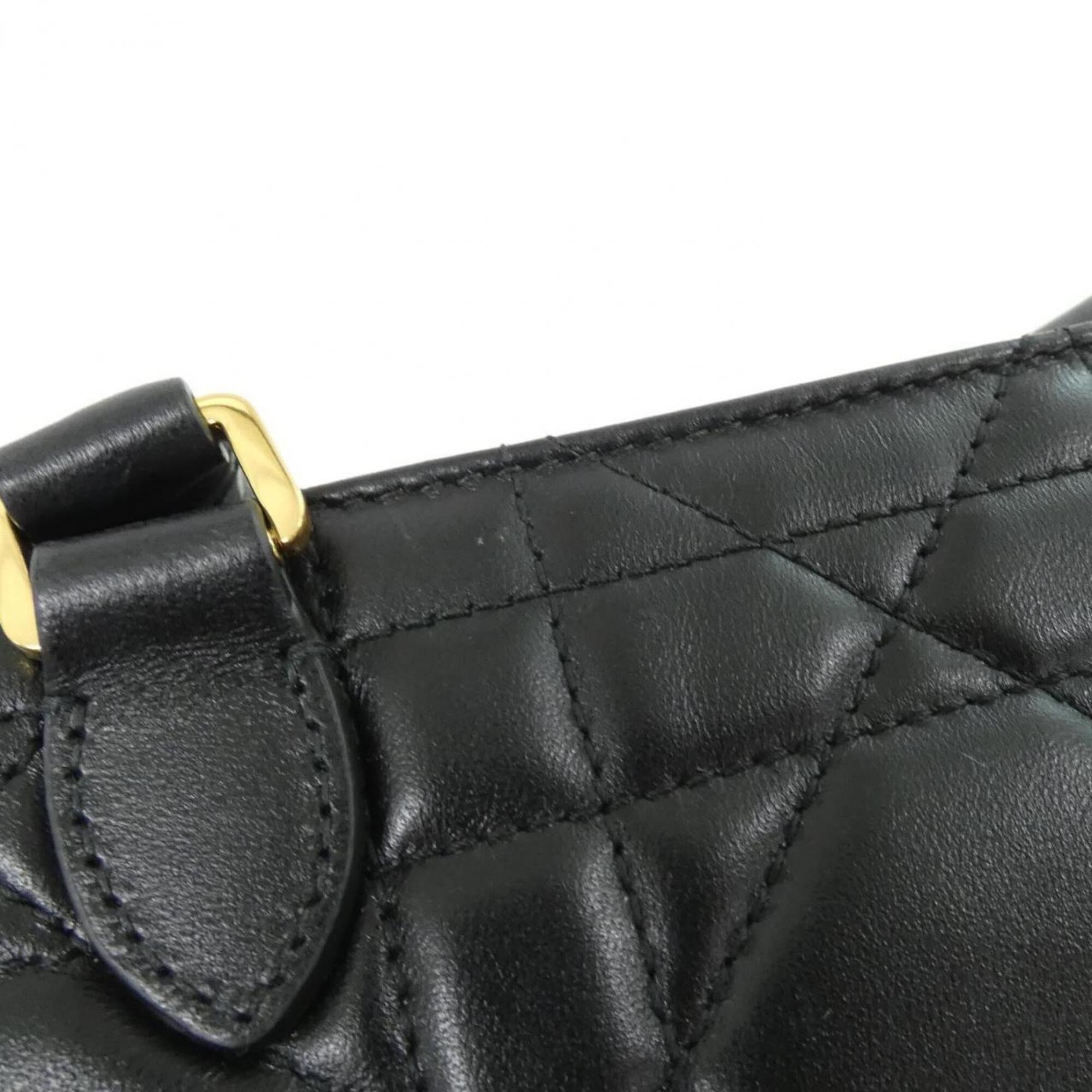 Christian Dior Black Leather Handbag (Pre-Owned)
