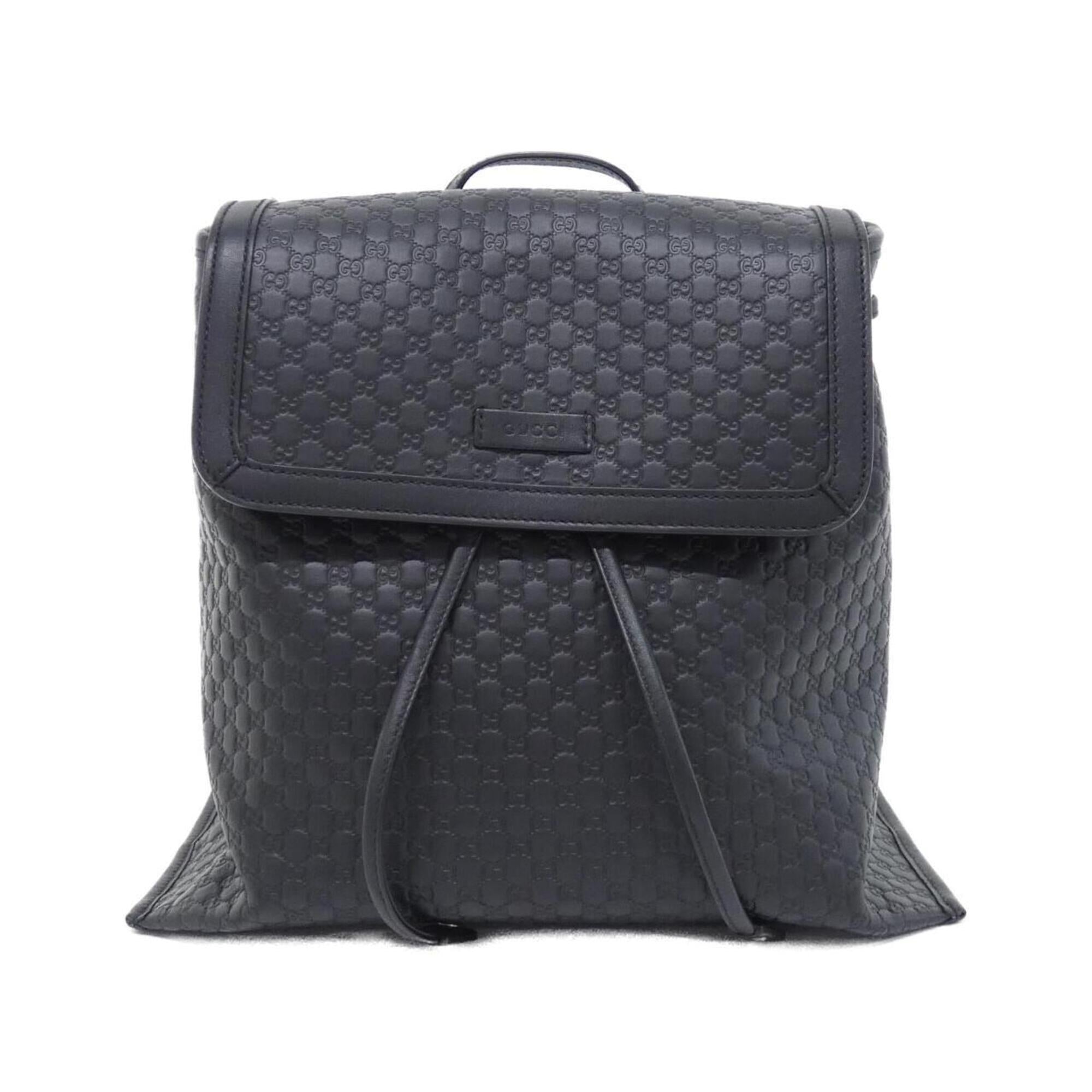 Gucci Black Leather Backpack (Pre-Owned)