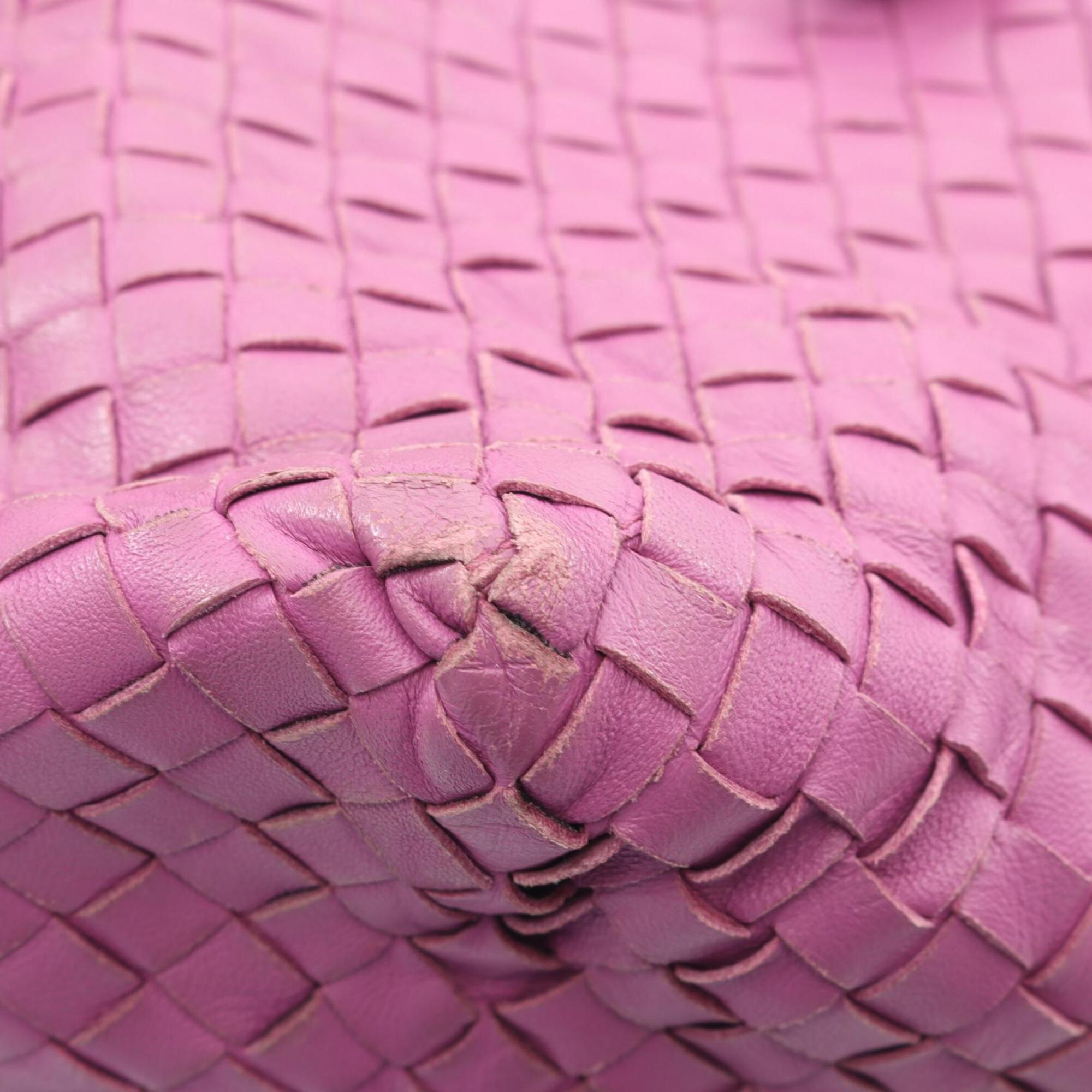 Bottega Veneta Purple Intrecciato Handbag Tote Bag (Pre-Owned)