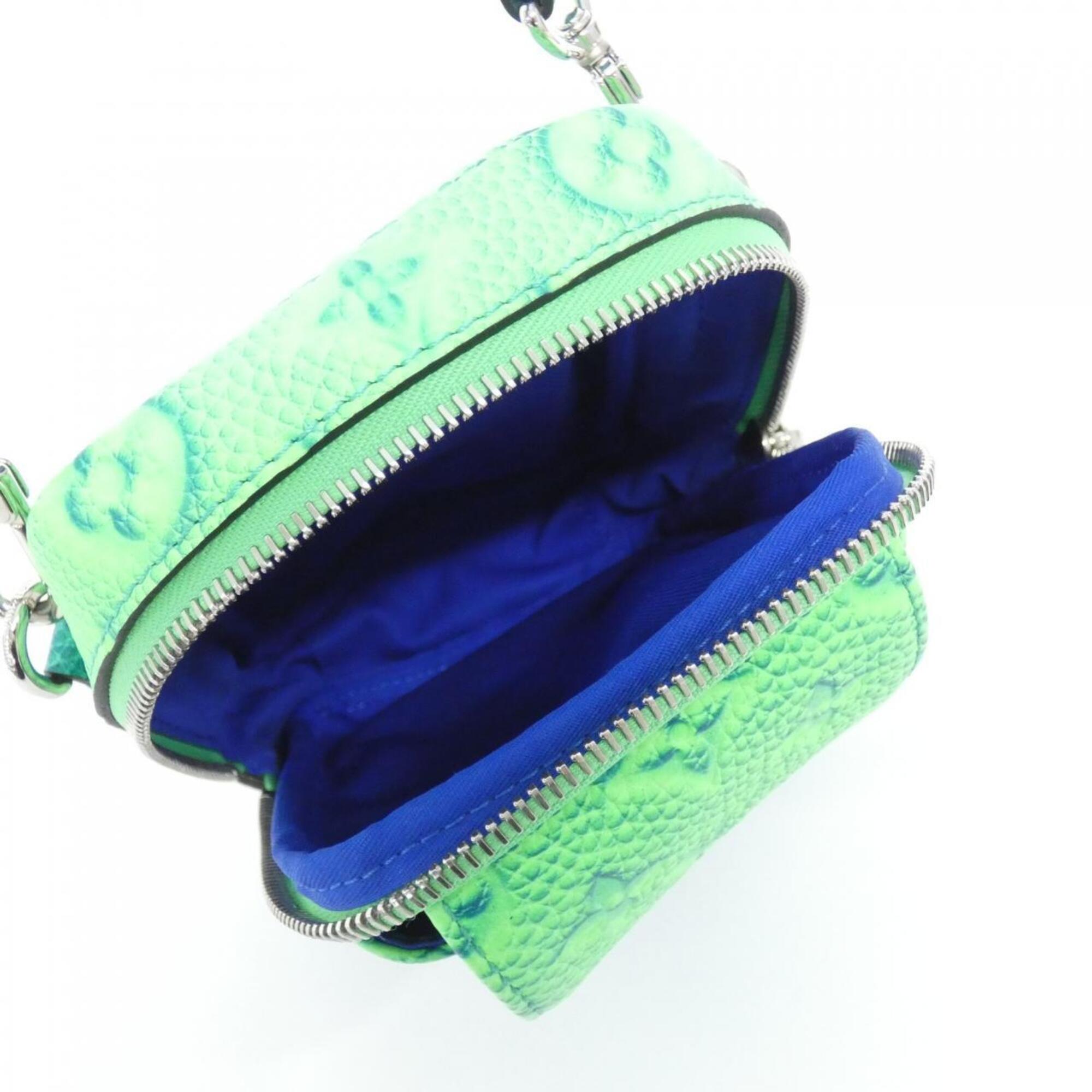 Louis Vuitton Taurillon Blue Vert Leather Handbag Shoulder Bag (Pre-Owned)