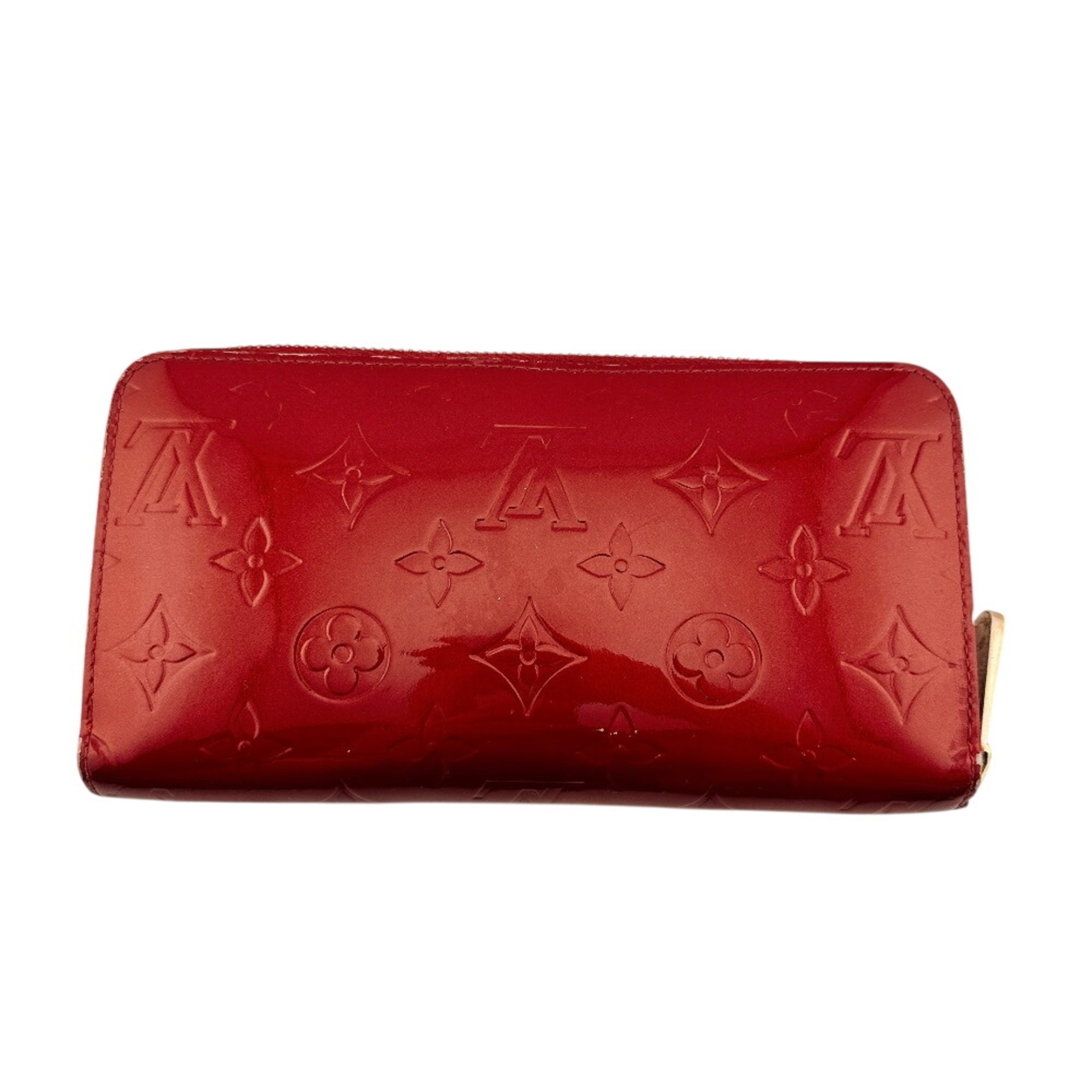 Louis Vuitton Vernis Red Color Vernis Long Wallet (Bi-Fold) (Pre-Owned)