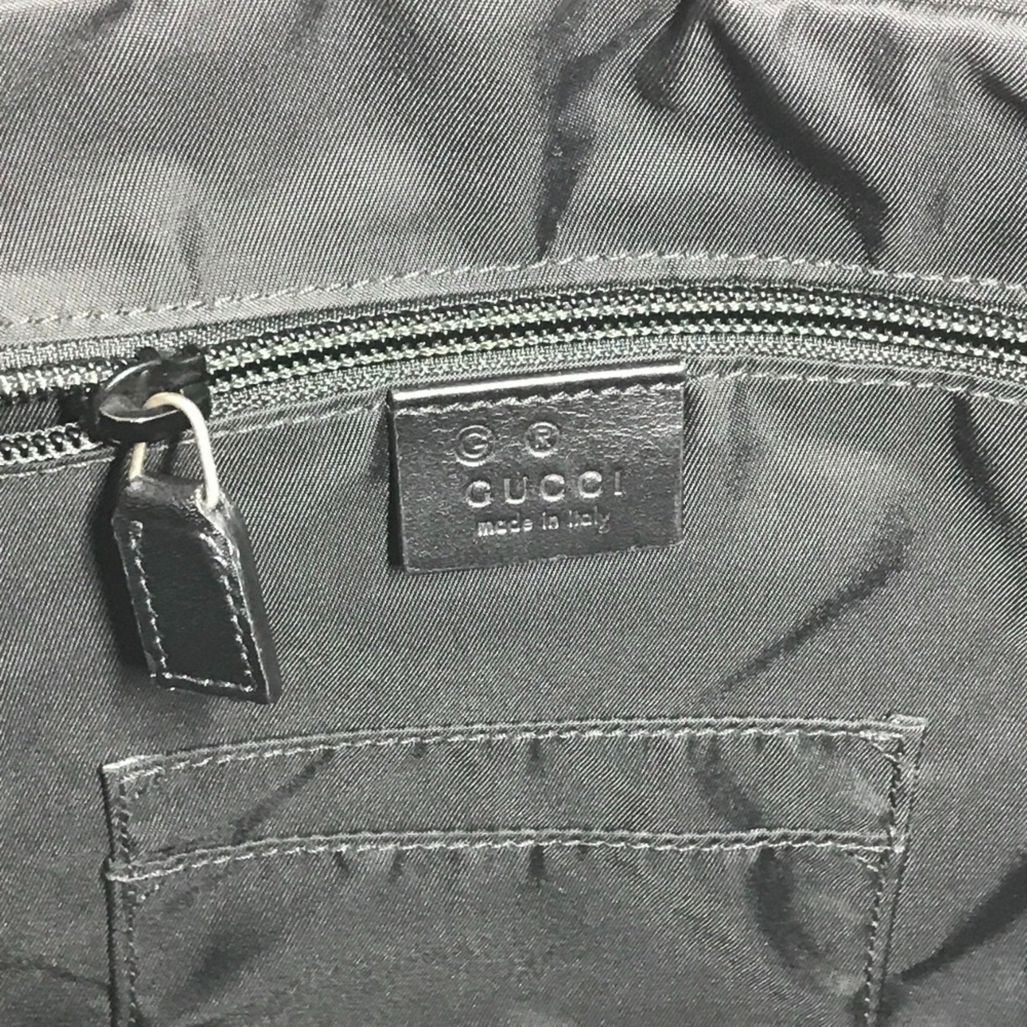 Gucci Black Leather Tote Bag (Pre-Owned)