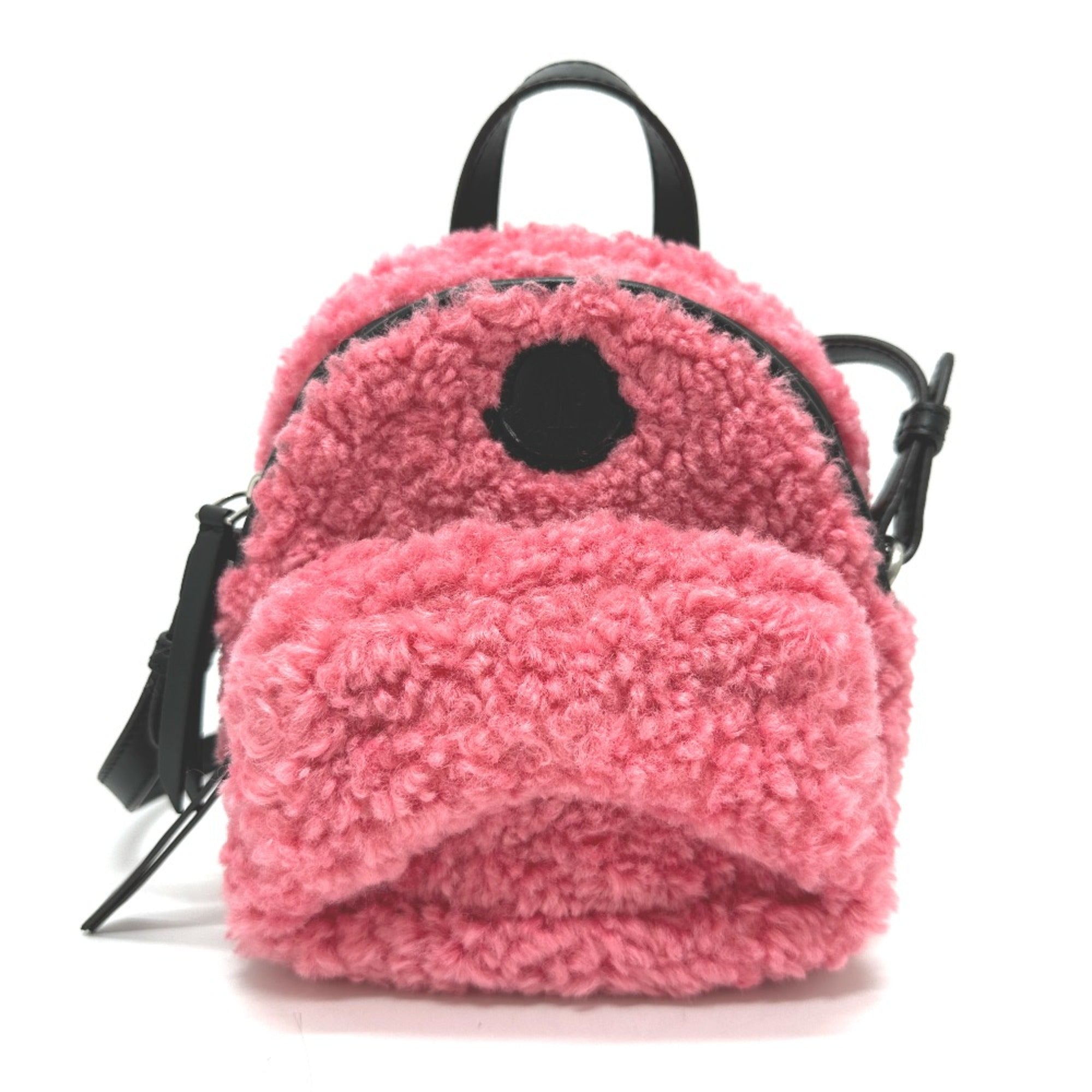 Moncler Pink Polyester Shoulder Bag (Pre-Owned)