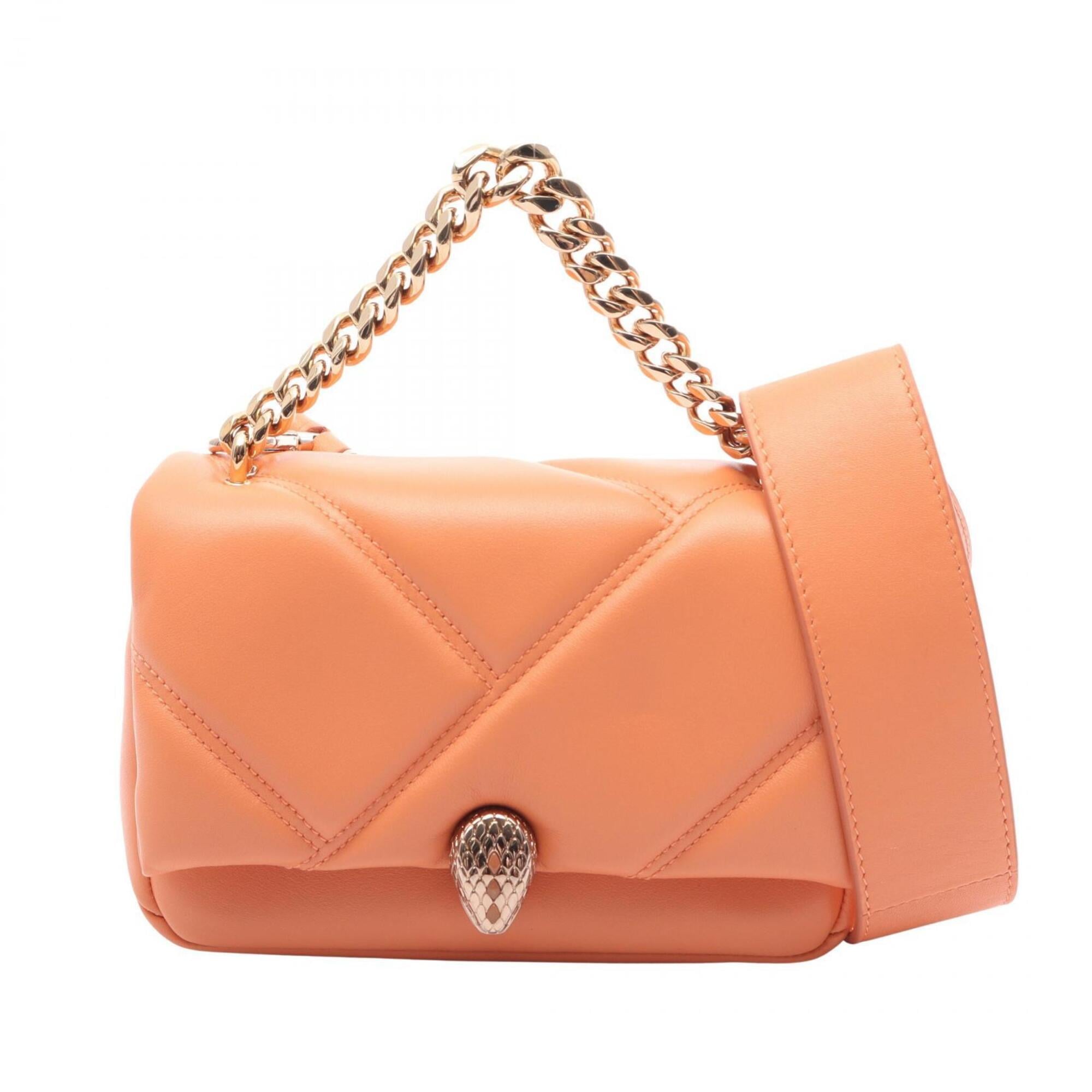 Bvlgari Orange Leather Handbag (Pre-Owned)