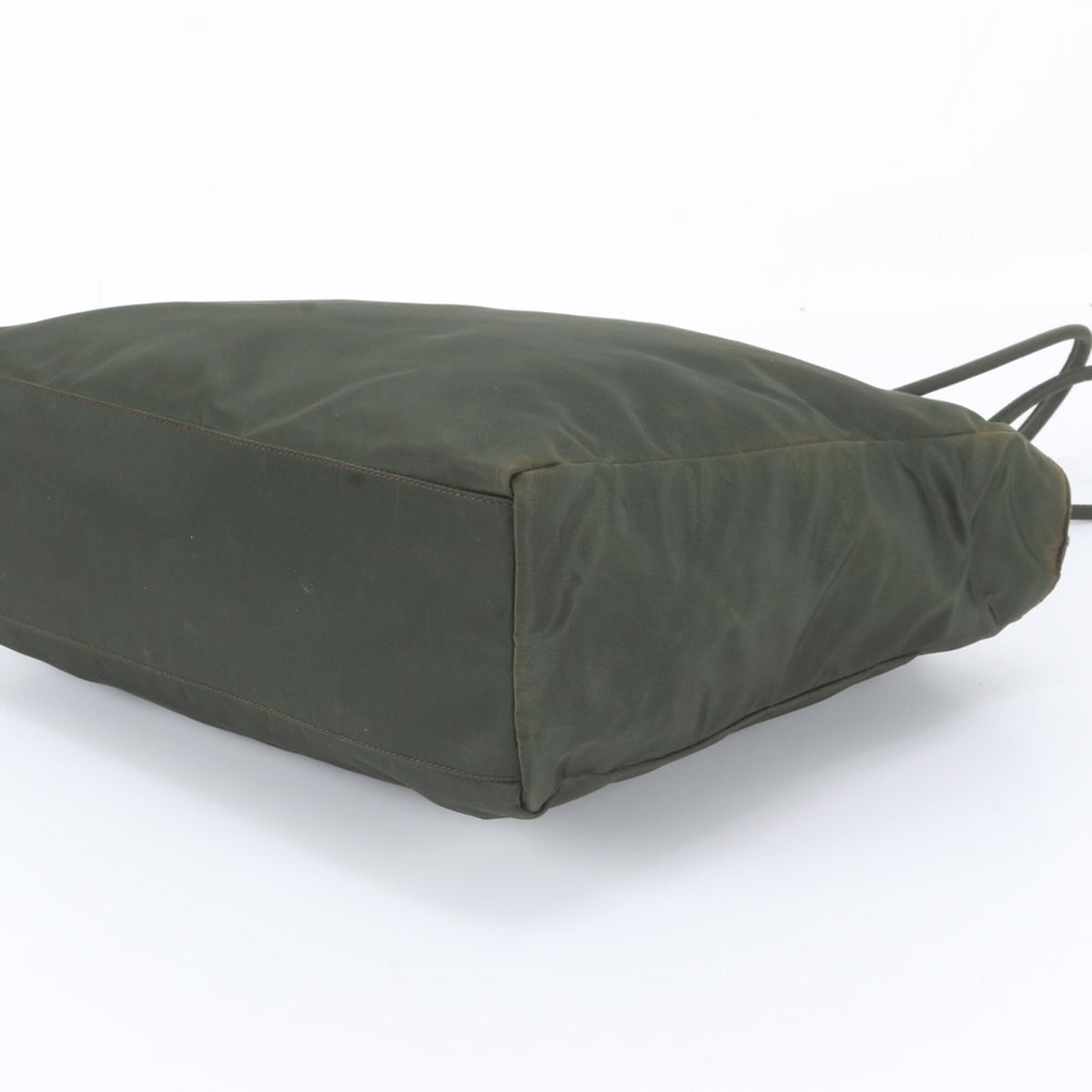 Prada Green Khaki Handbag Shoulder Bag Tote Bag (Pre-Owned)