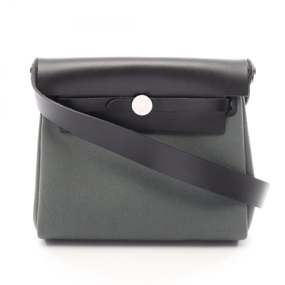 Hermes Black Green Handbag Shoulder Bag (Pre-Owned)