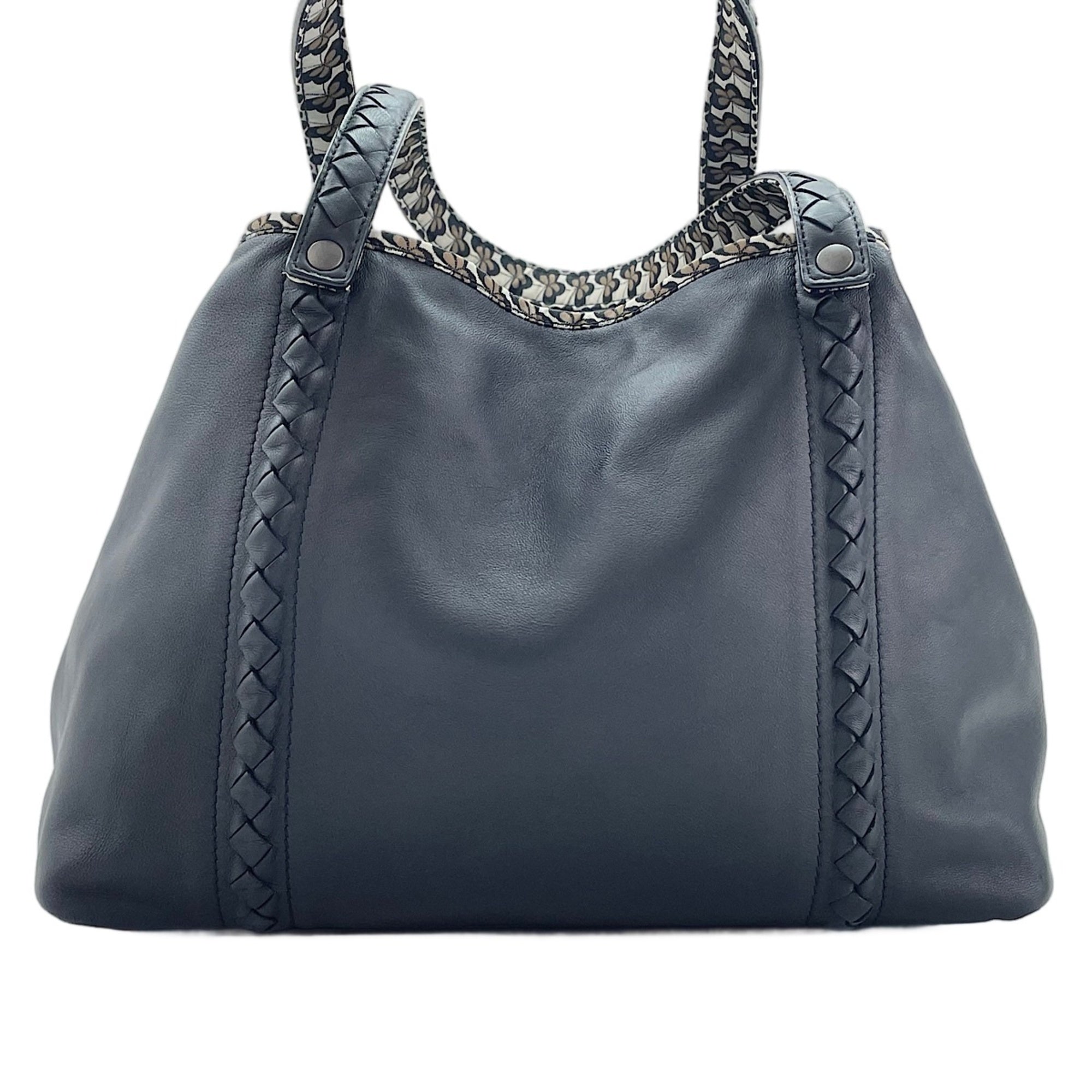 Bottega Veneta Black Intrecciato Tote Bag (Pre-Owned)