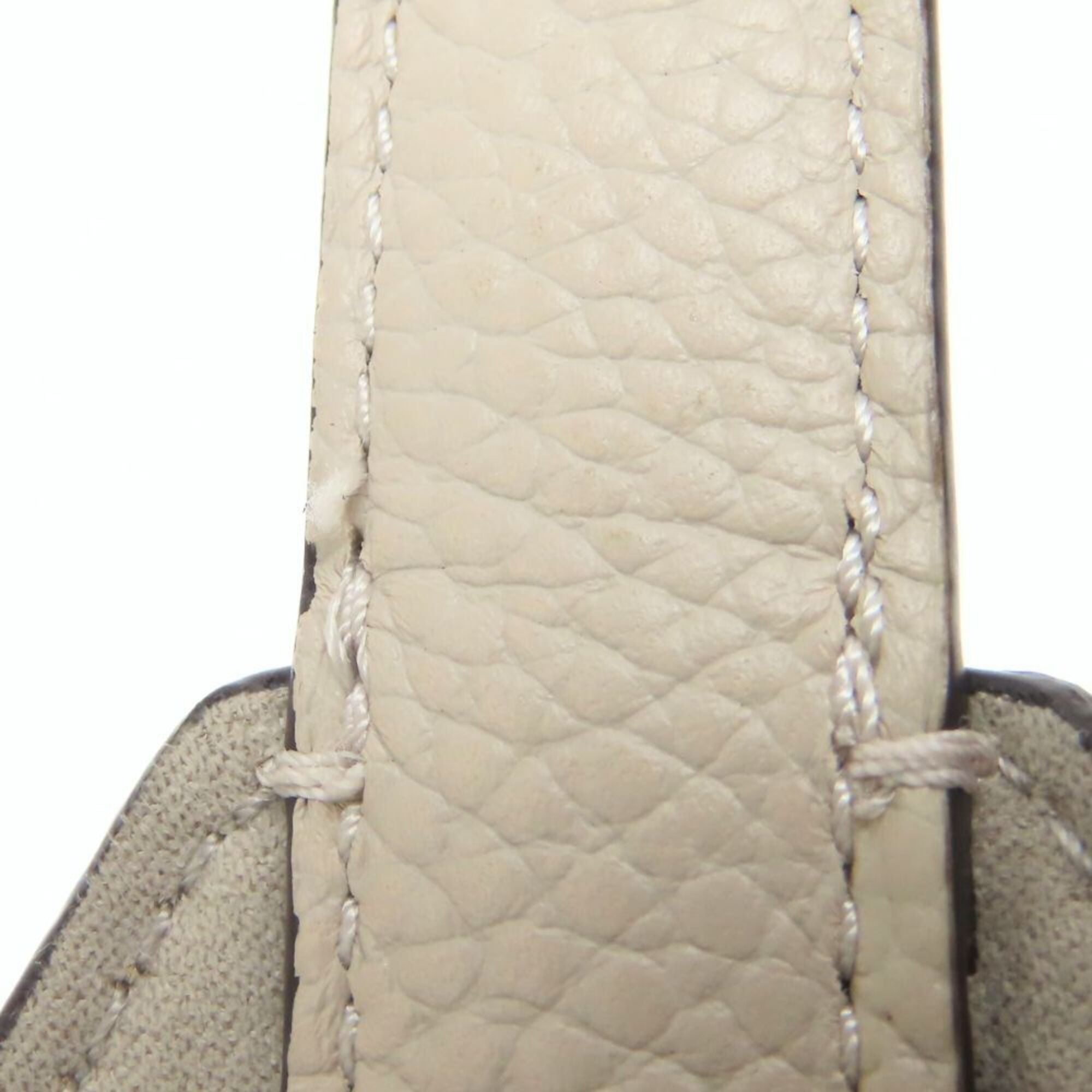 Kate Spade Grayish Ivory Leather Handbag (Pre-Owned)