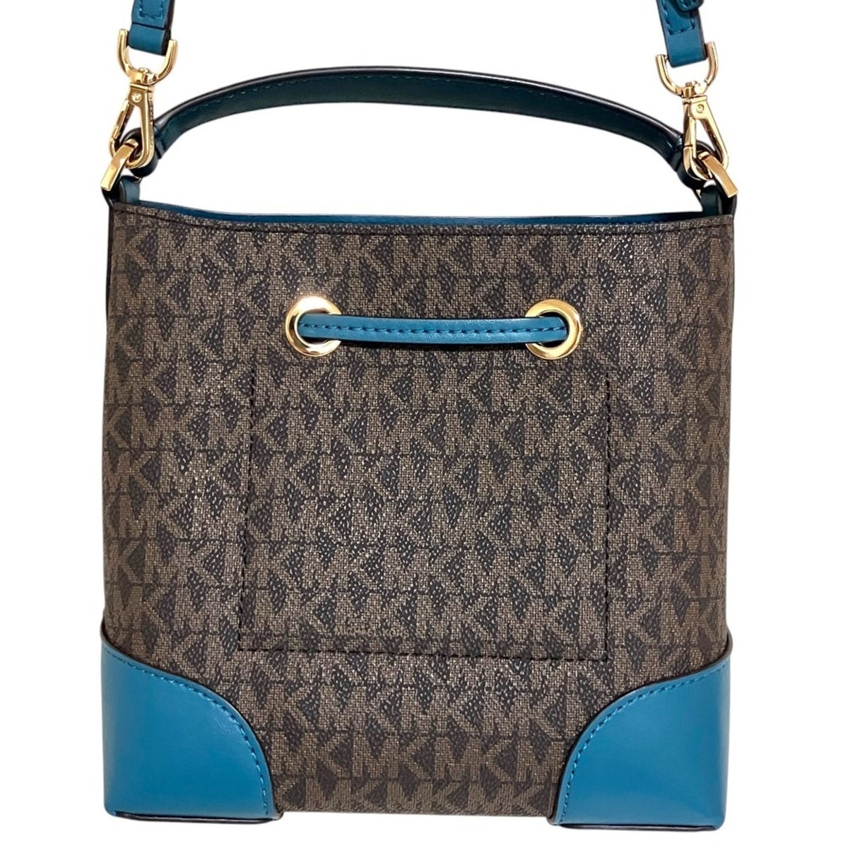 Michael Kors Blue Brown Shoulder Bag (Pre-Owned)