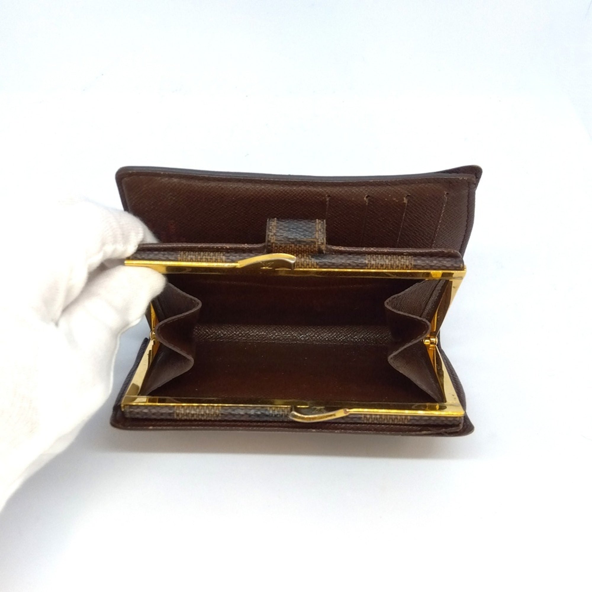 Louis Vuitton Brown Ebene Damier Canvas Wallet (Bi-Fold) (Pre-Owned)
