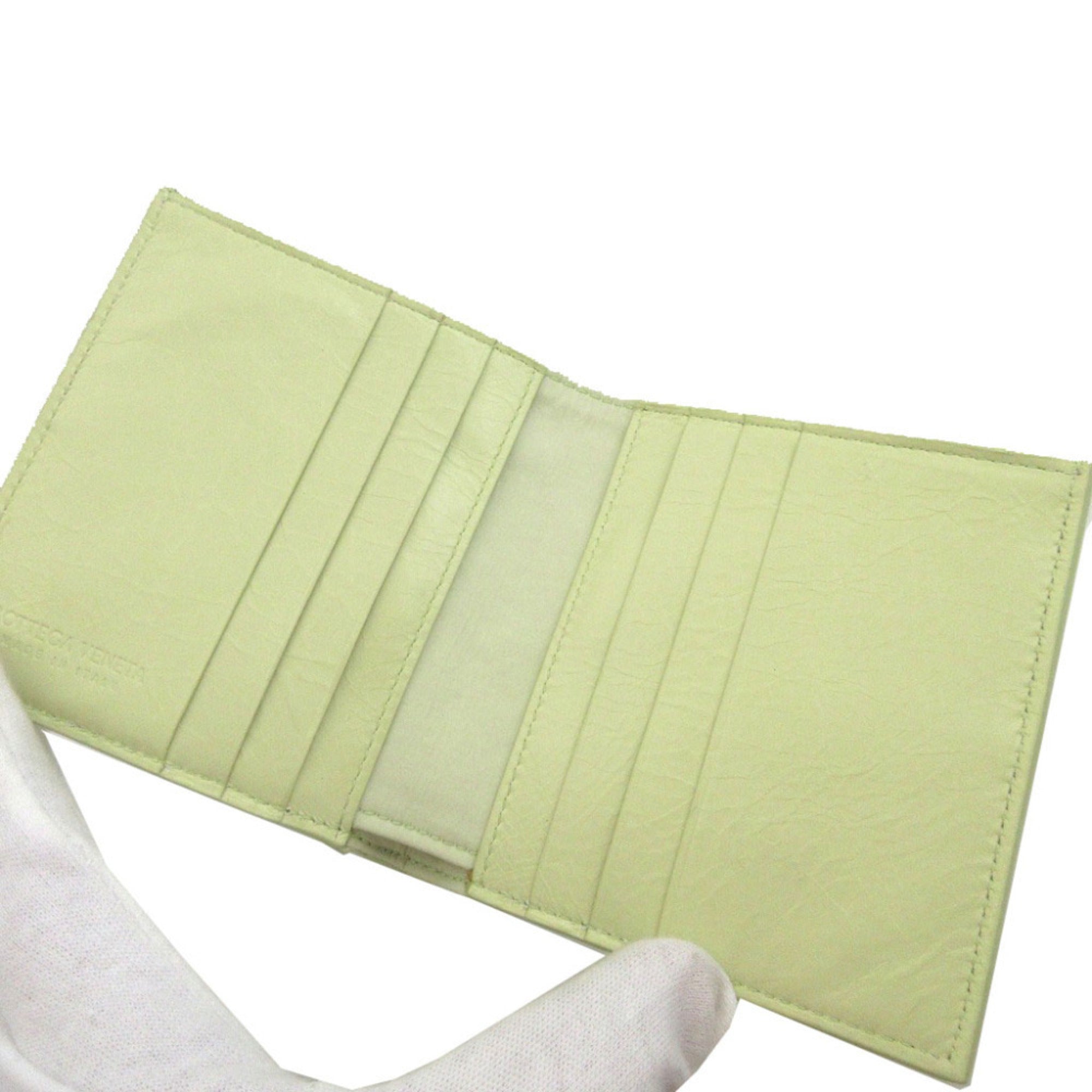 Bottega Veneta Yellow Leather Wallet (Bi-Fold) (Pre-Owned)