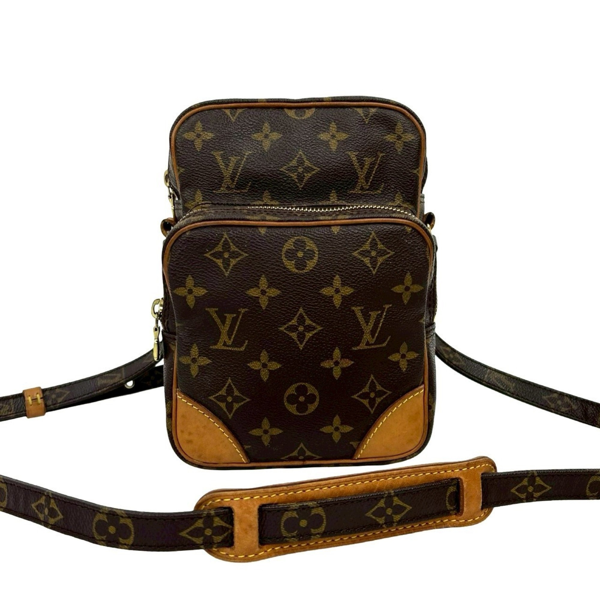 Louis Vuitton Brown Leather Pvc Pochette Shoulder Bag (Pre-Owned)